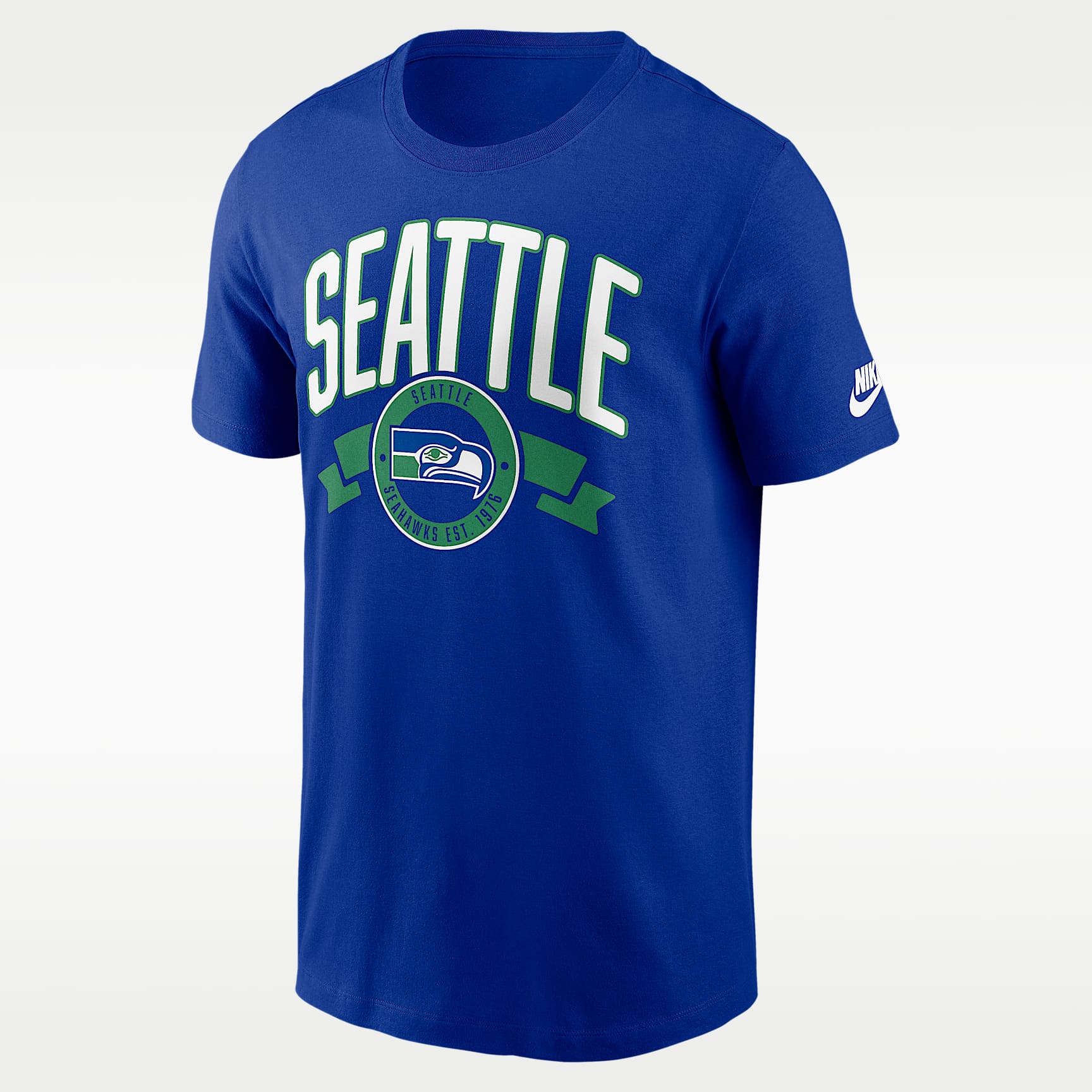Seattle Seahawks Rewind Front And Back Hit Essential Men's Nike NFL T-Shirt