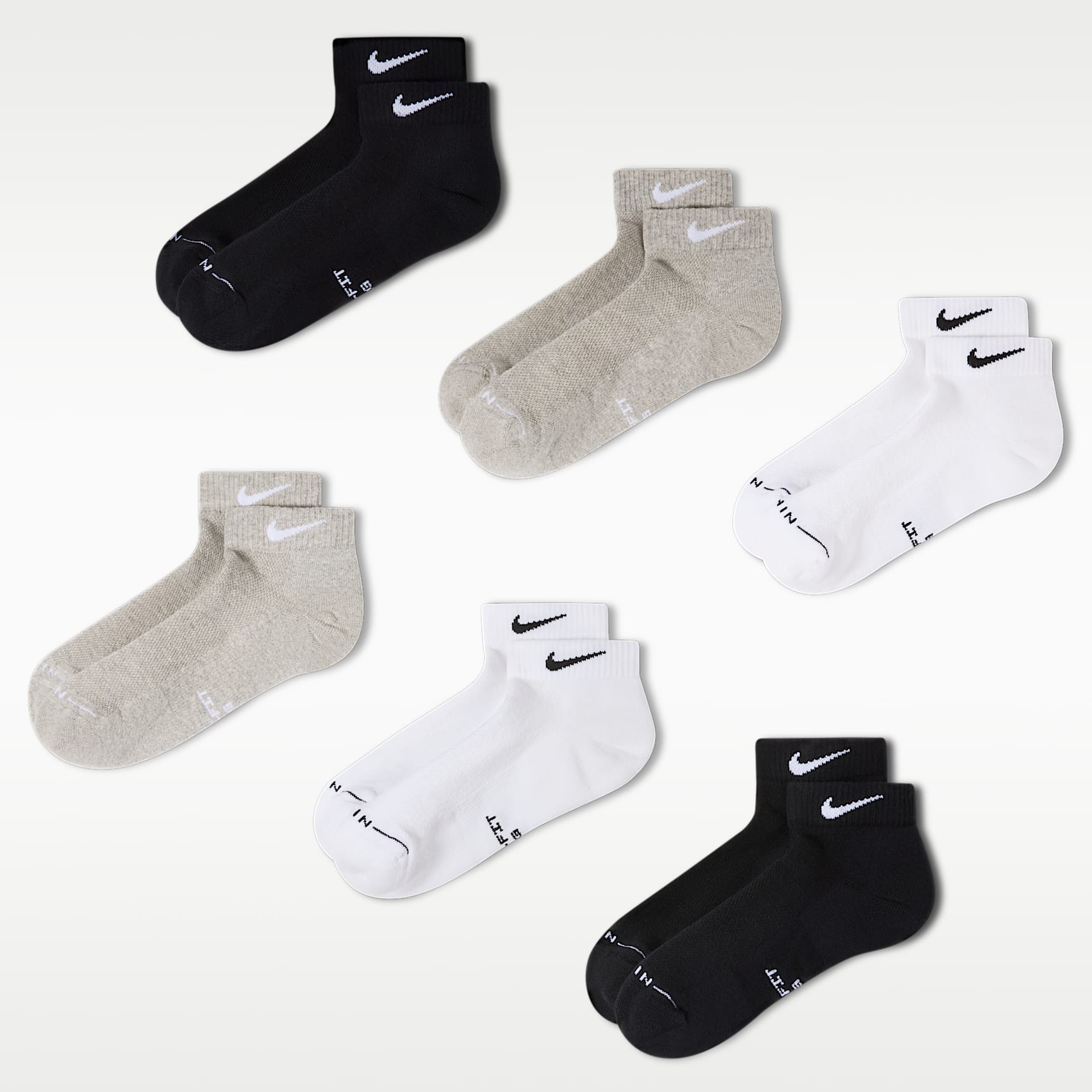 Nike Everyday Elevated Low Socks (6 Pairs)