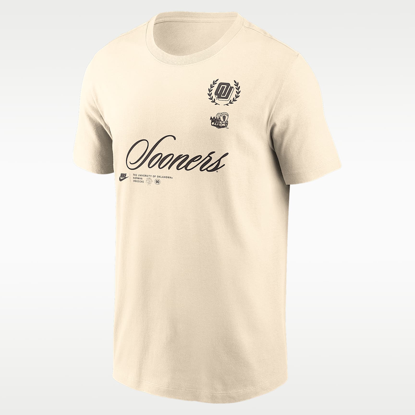 Oklahoma Script Men's Nike College T-Shirt