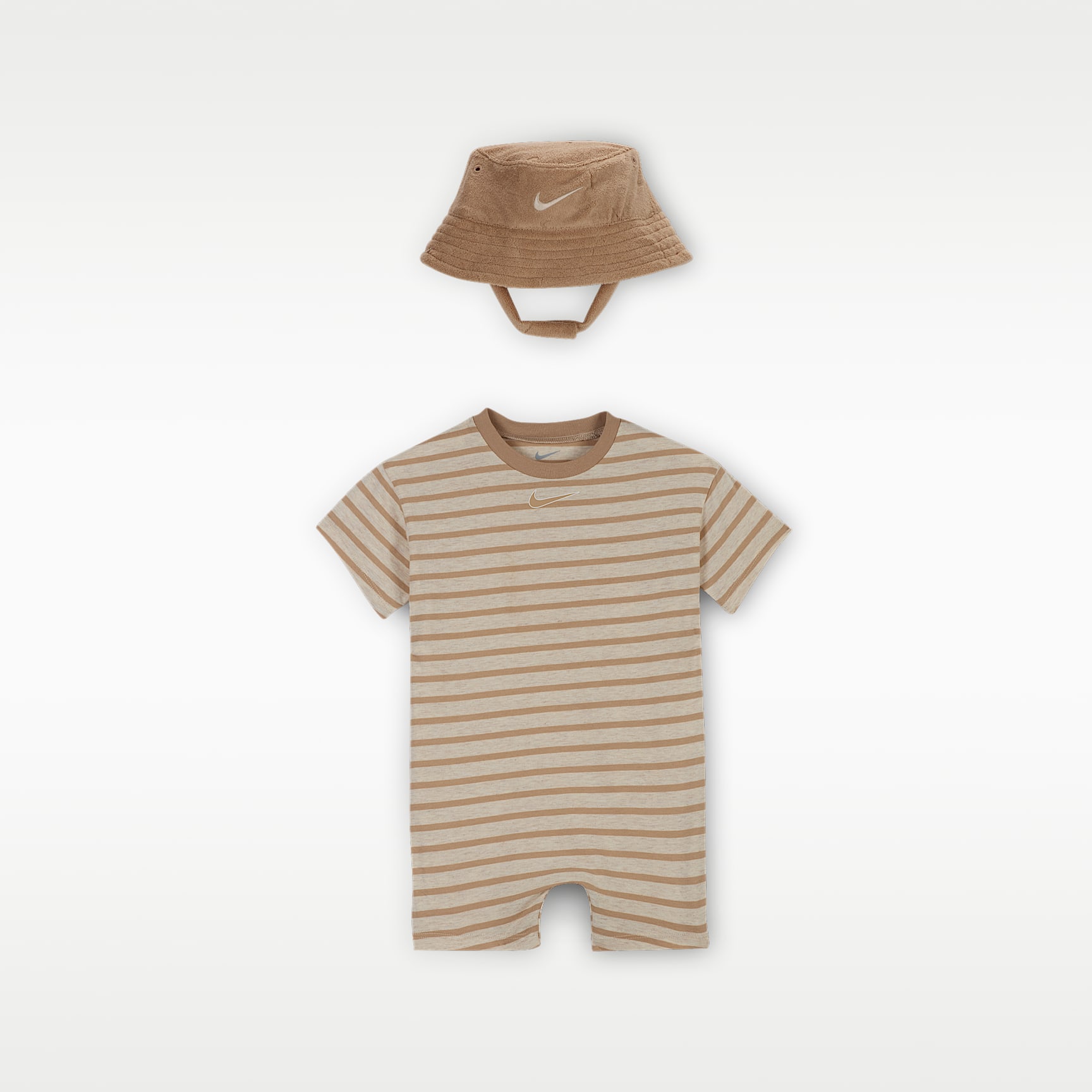 ナイキ ベビー ショートスリーブ ロンパー バケットハット付き
