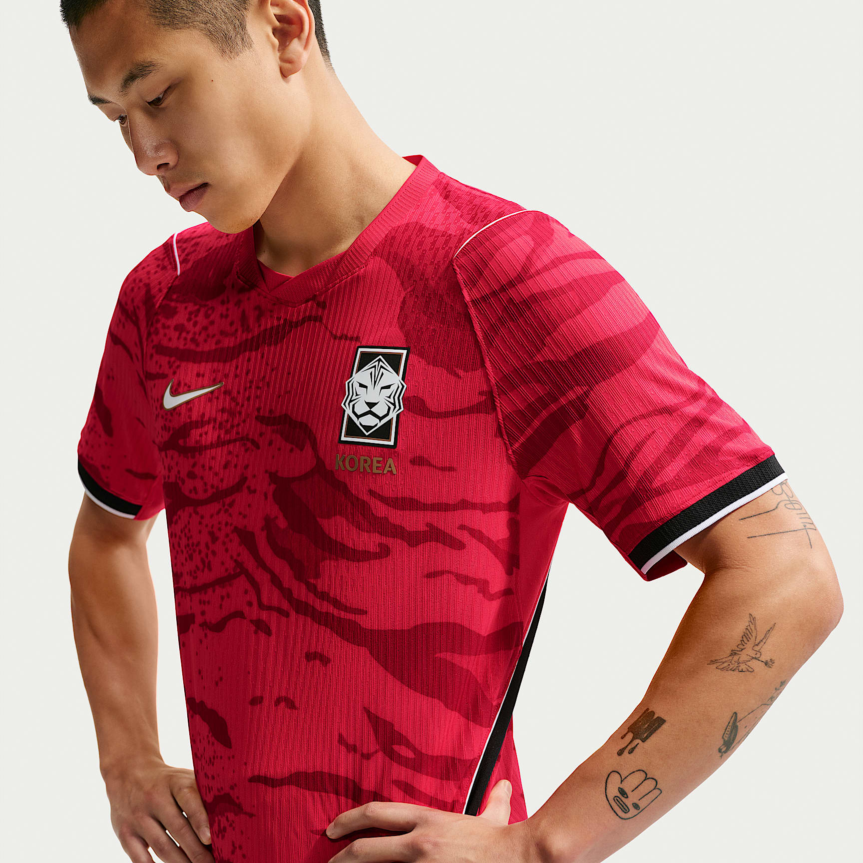 대한민국 2026 매치 홈 남성 나이키 에어로 핏 축구 어센틱 저지