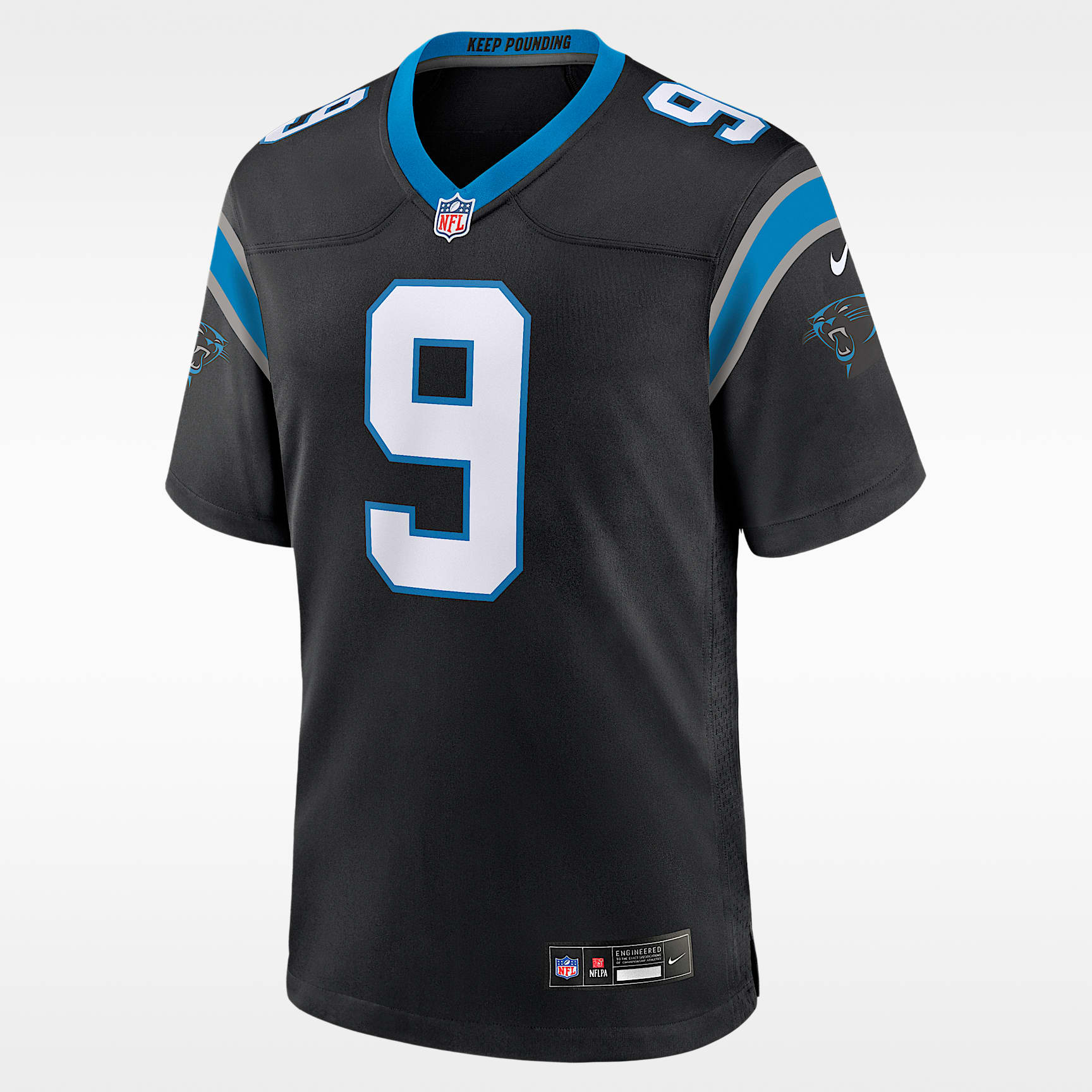 Jersey de futbol americano Nike de la NFL Game para hombre Bryce Young Carolina Panthers