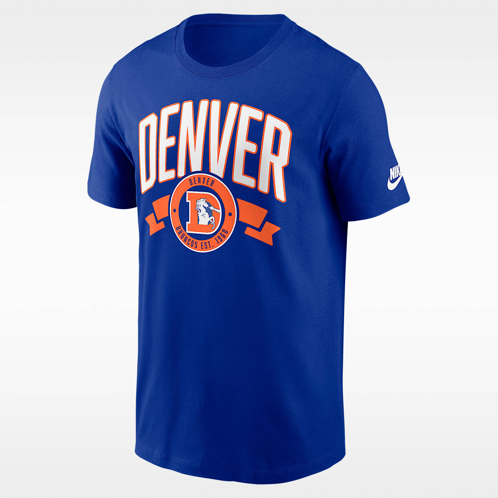 Denver Broncos Rewind Front And Back Hit Essential Men's Nike NFL T-Shirt
