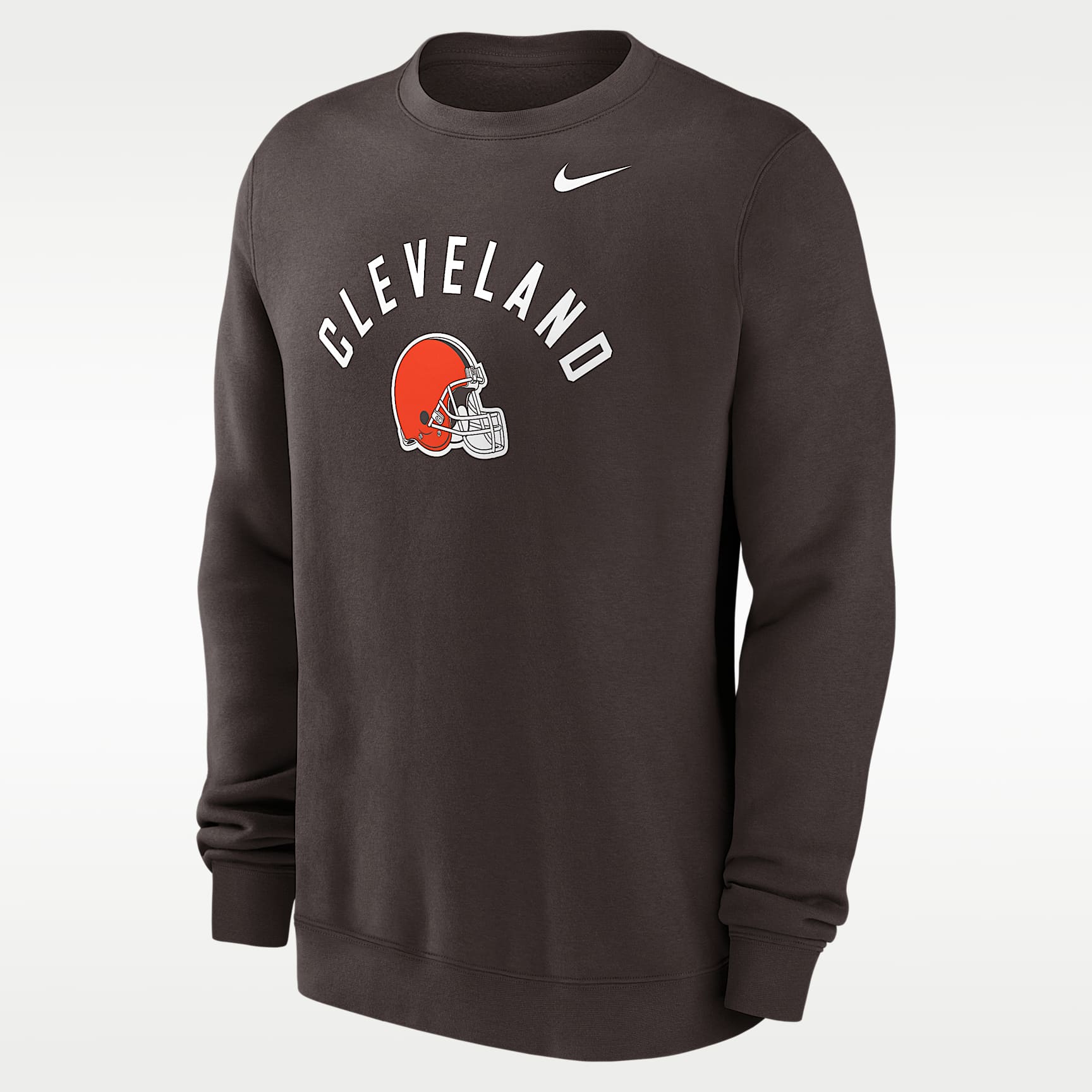 Sudadera de cuello redondo sin cierre Nike de la NFL para hombre Cleveland Browns Club
