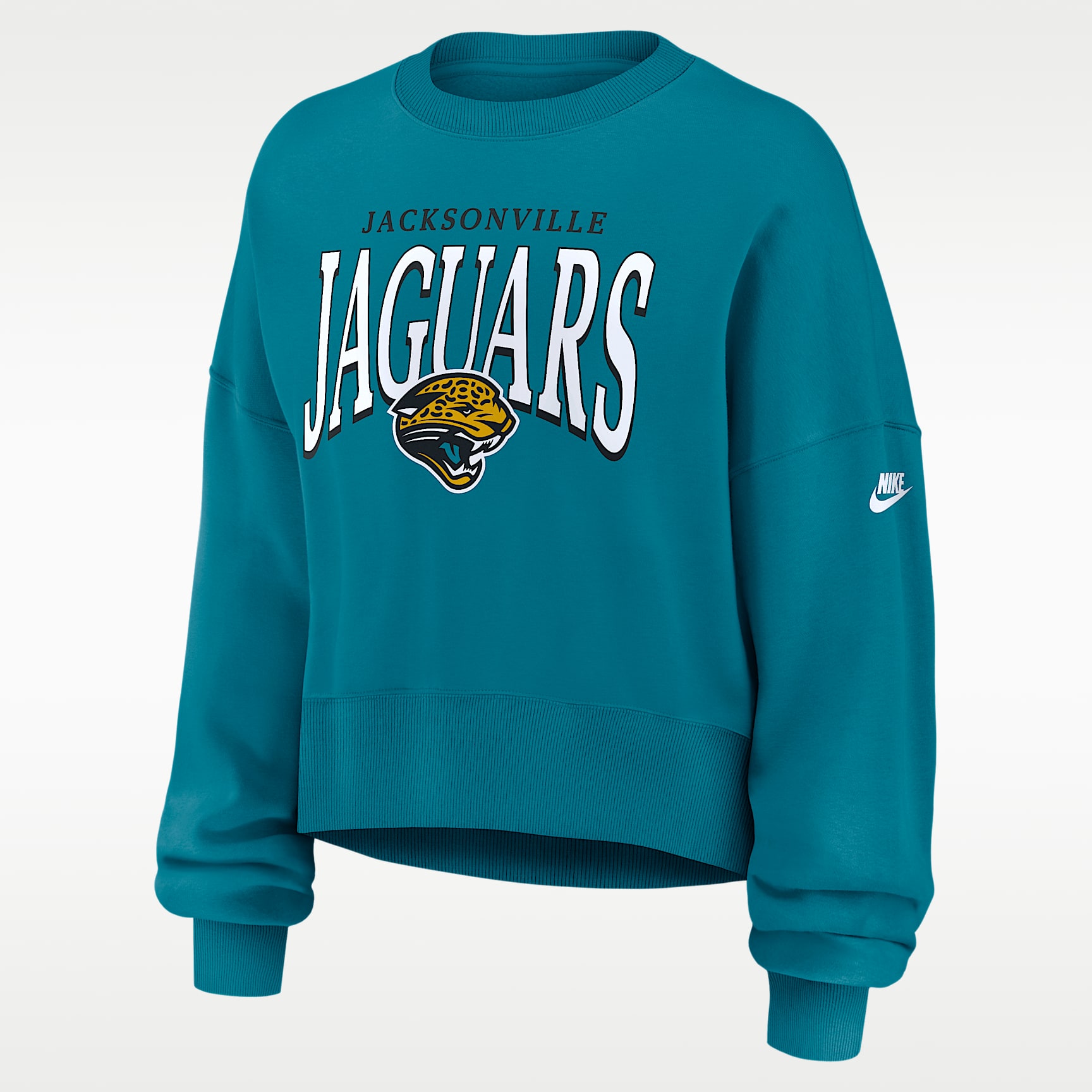 Jacksonville Jaguars Rewind Phoenix Women's Nike NFL Oversized Pullover Crew