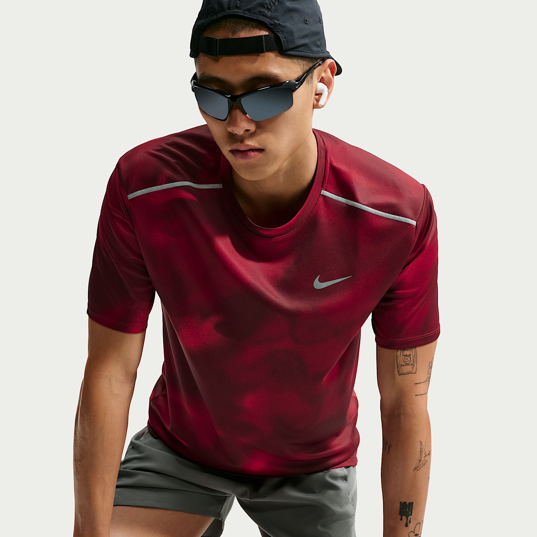 Nike Miler Dri-FIT kortermet løpeoverdel til herre