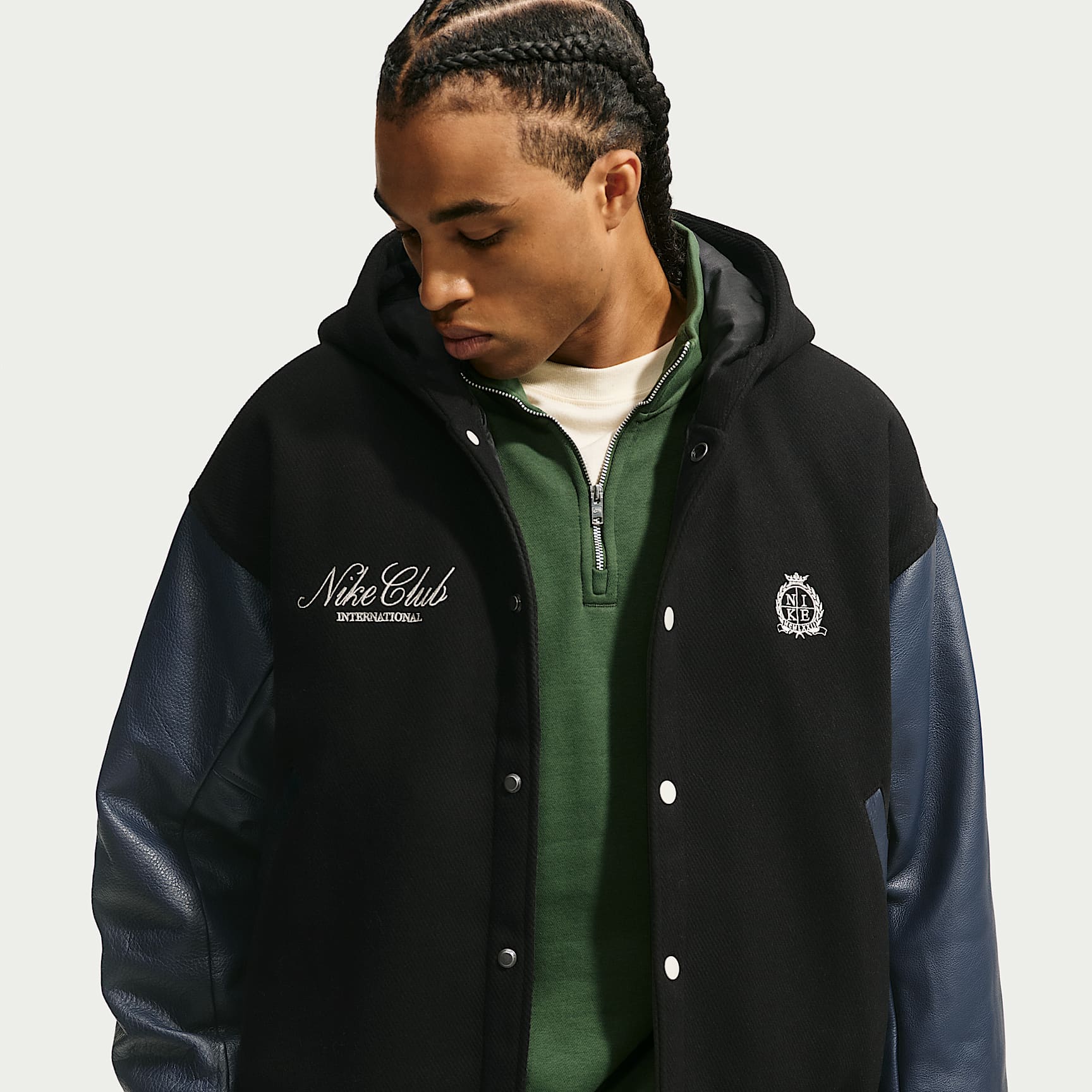 Nike Sportswear Club Men's Wool Varsity Jacket