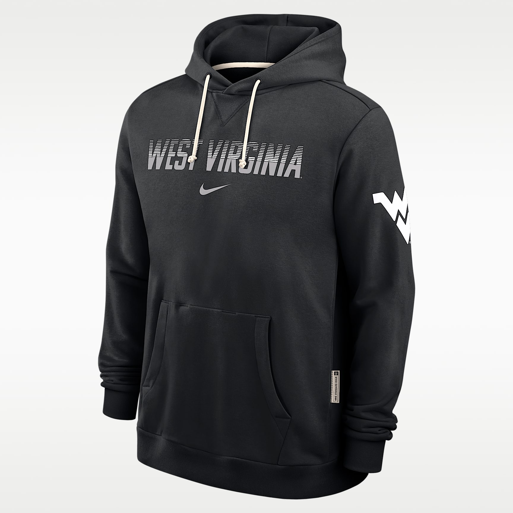 Sudadera con gorro sin cierre universitaria Nike Dri-FIT para hombre West Virginia Sideline Standard Issue