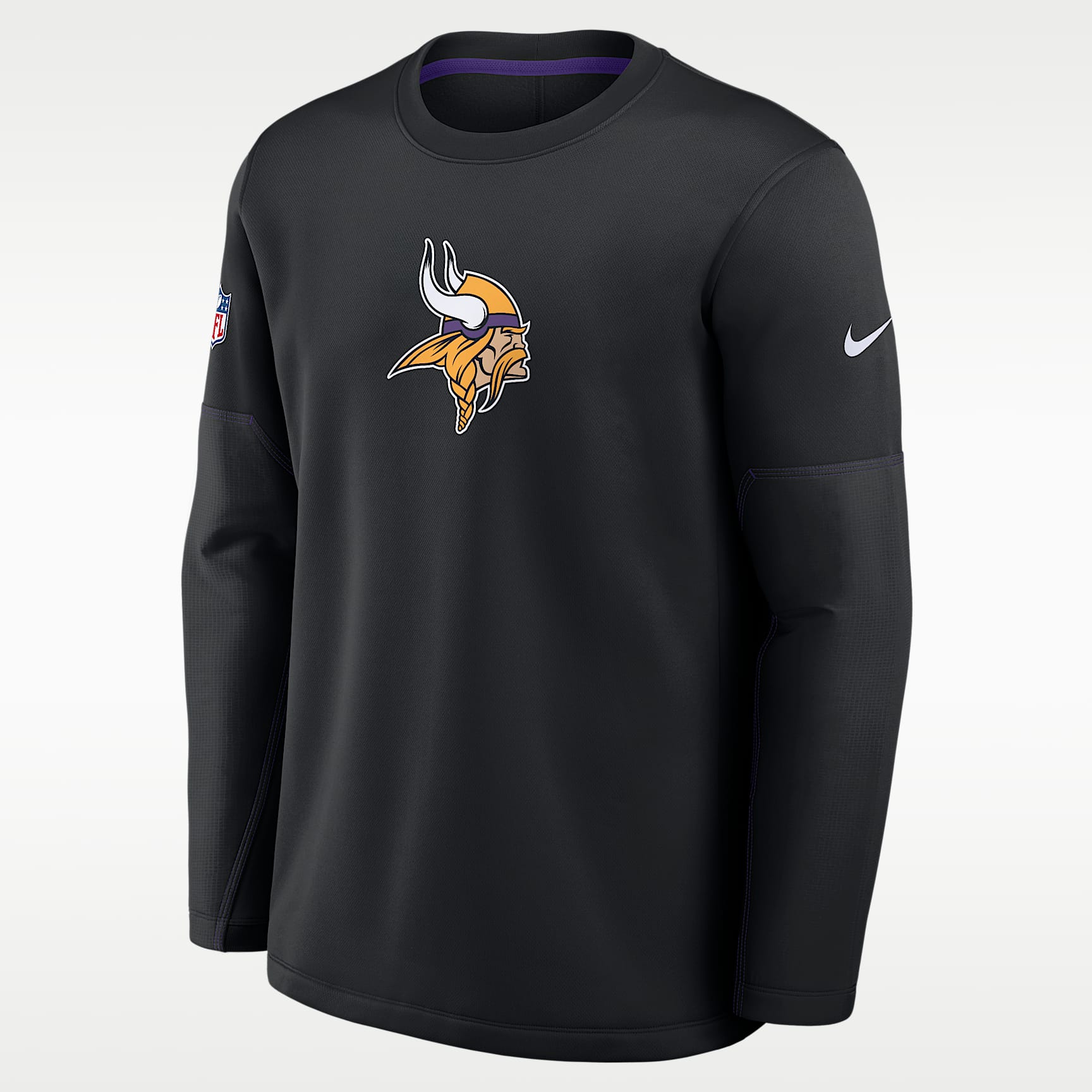 Minnesota Vikings Sideline Coaches Men's Nike Therma-FIT NFL Long-Sleeve T-Shirt