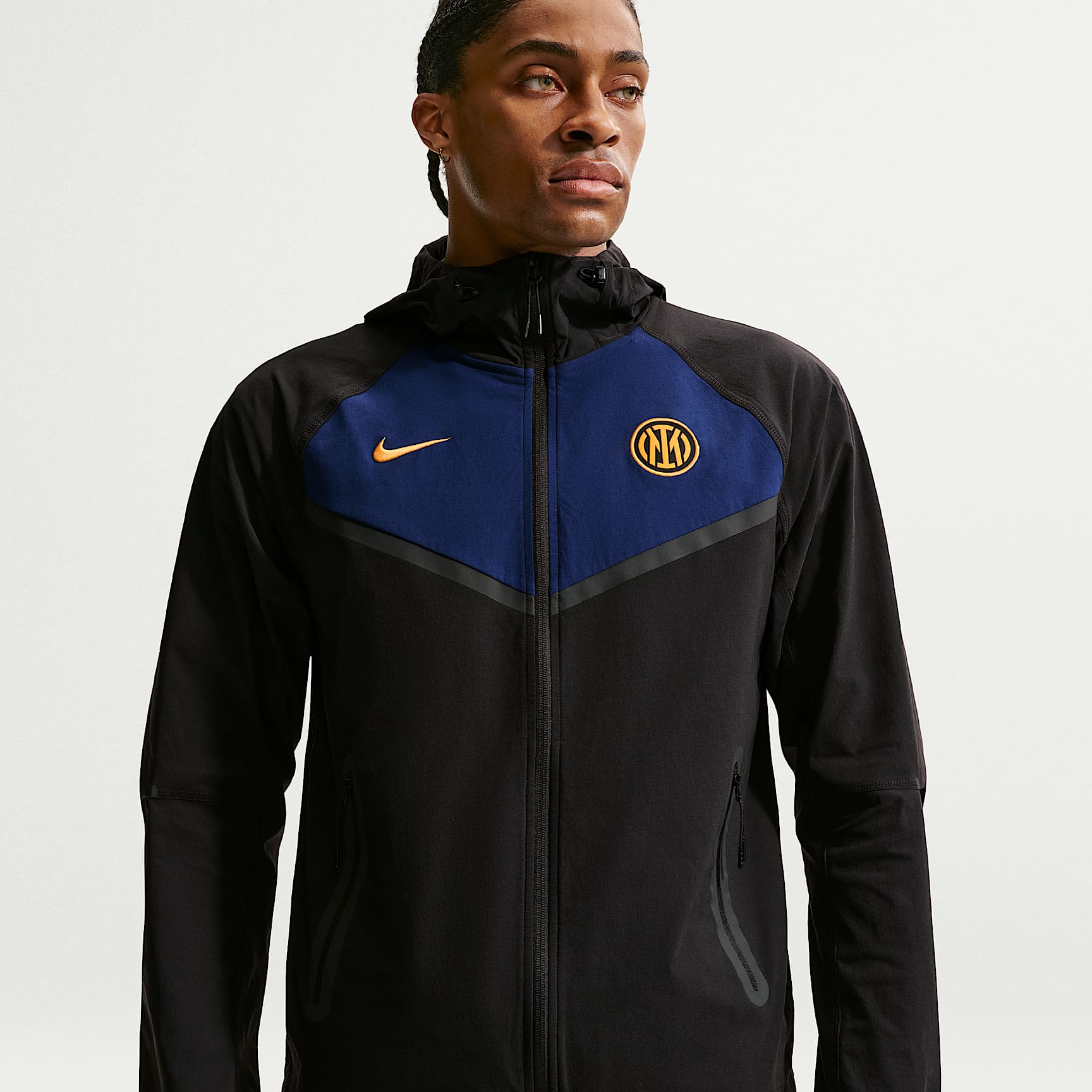 Inter Milan Tech Windrunner Men's Nike Football Woven Full-Zip Jacket