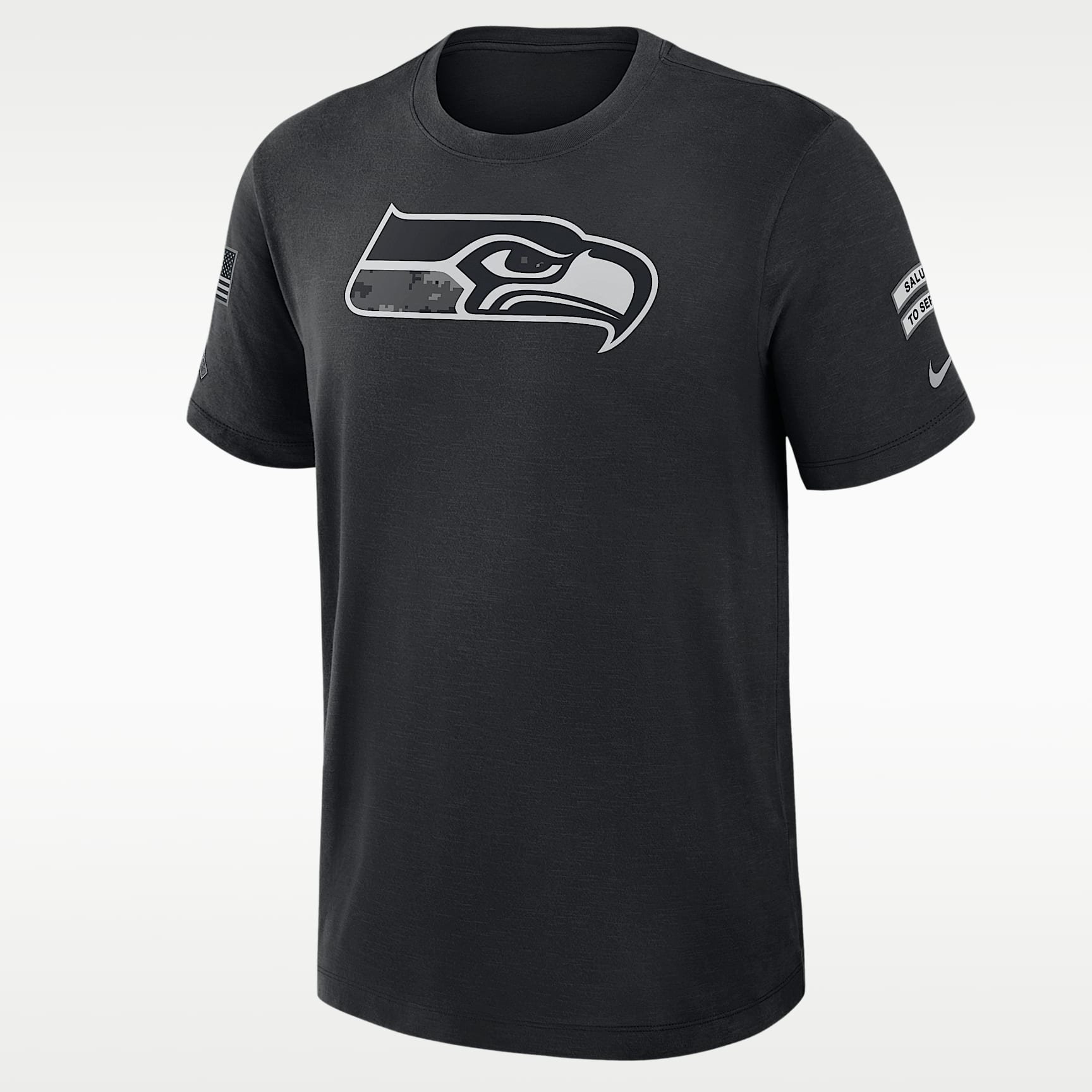Seattle Seahawks Salute to Service Slub Men's Nike Dri-FIT NFL T-Shirt