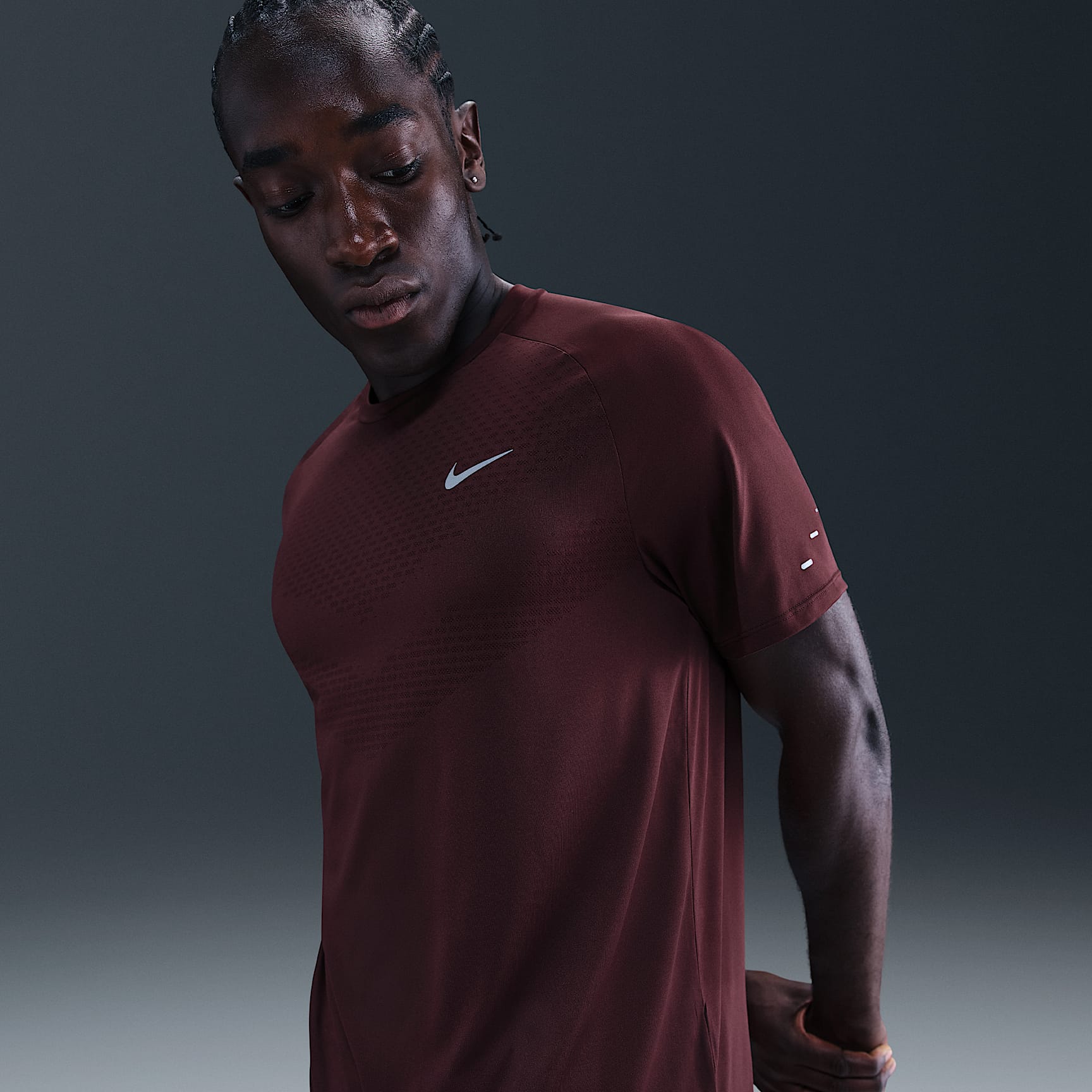Playera de correr de manga corta Dri-FIT ADV para hombre Nike Stride