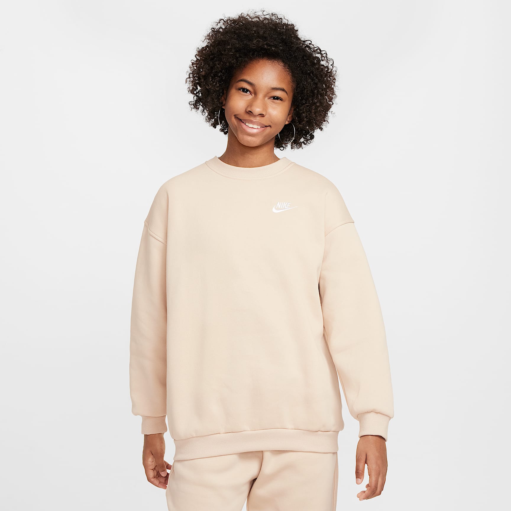 Sudadera oversized para niños talla grande Nike Sportswear Club Fleece