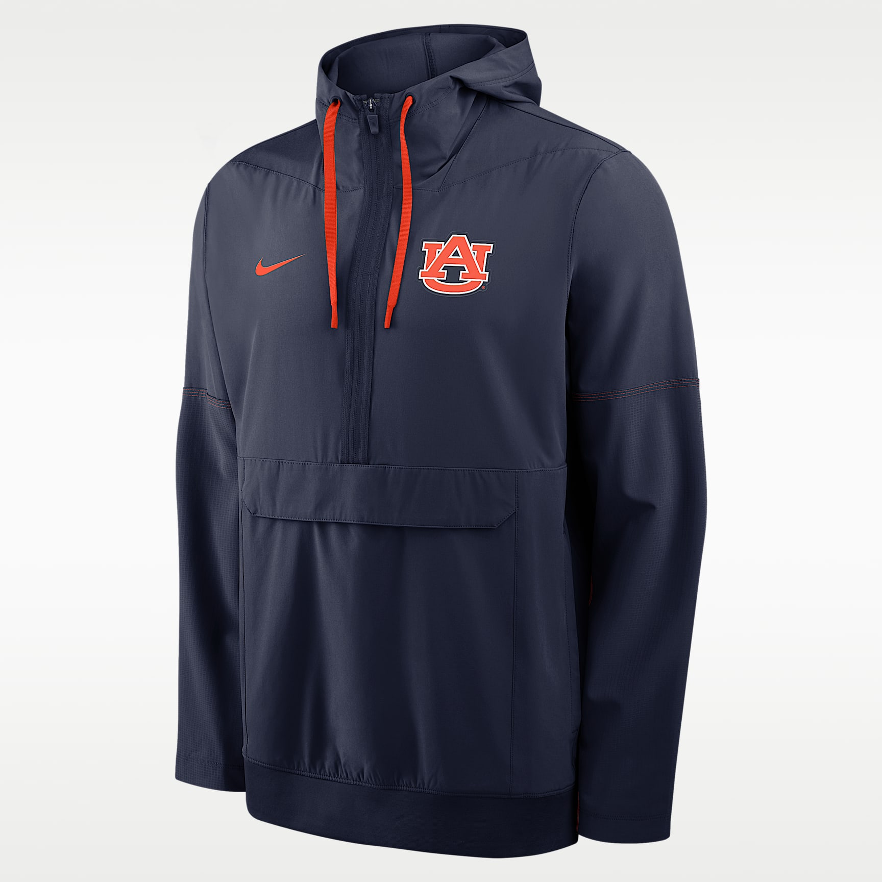 Auburn Sideline Anorak Men's Nike College 1/2-Zip Hooded Jacket