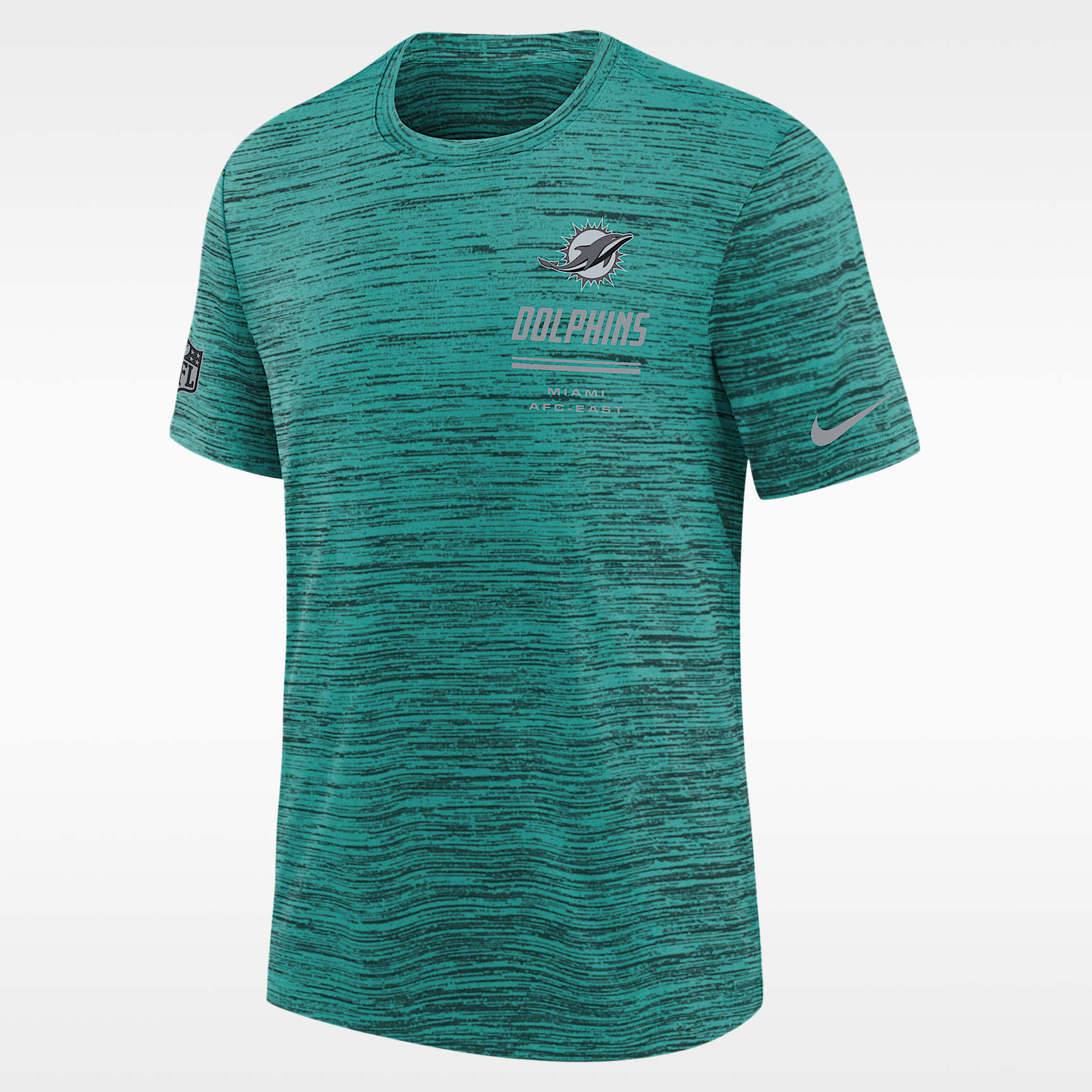 Miami Dolphins Sideline Team Issue Velocity Big Kids' Nike Dri-FIT NFL T-Shirt