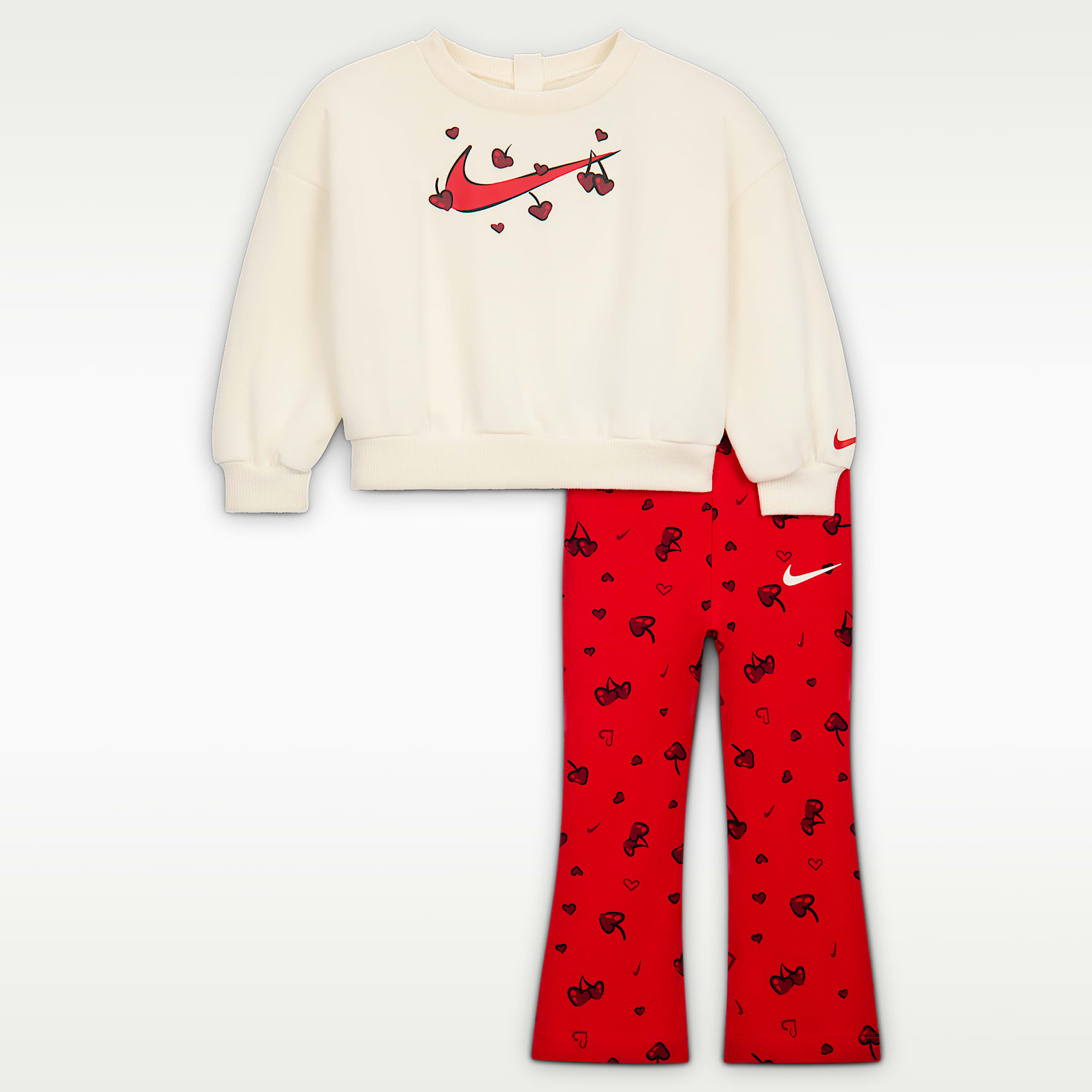 Nike Cherry Baby (12-24M) Crew and Leggings Set