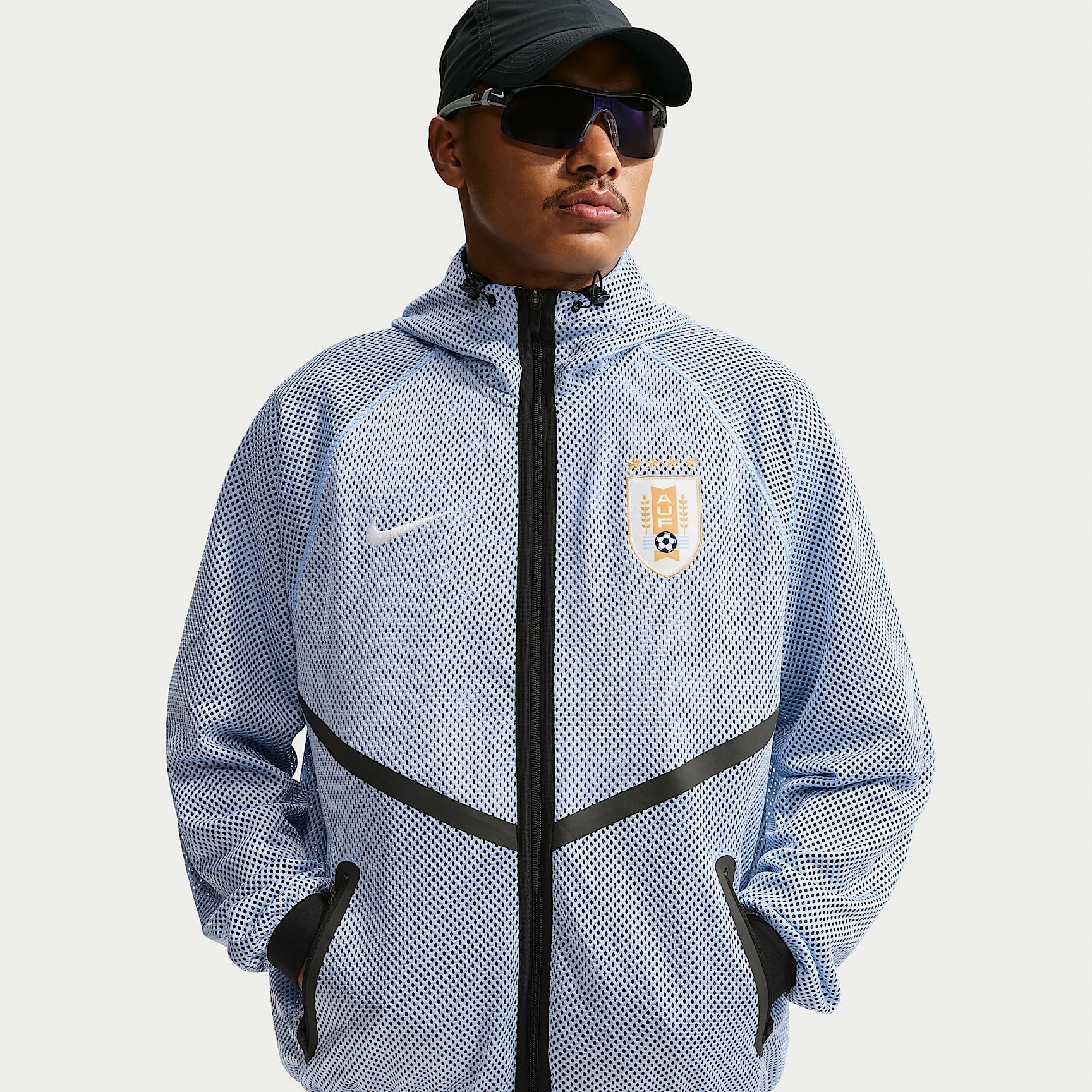 Chamarra Anthem de fútbol Nike Dri-FIT para hombre de Uruguay