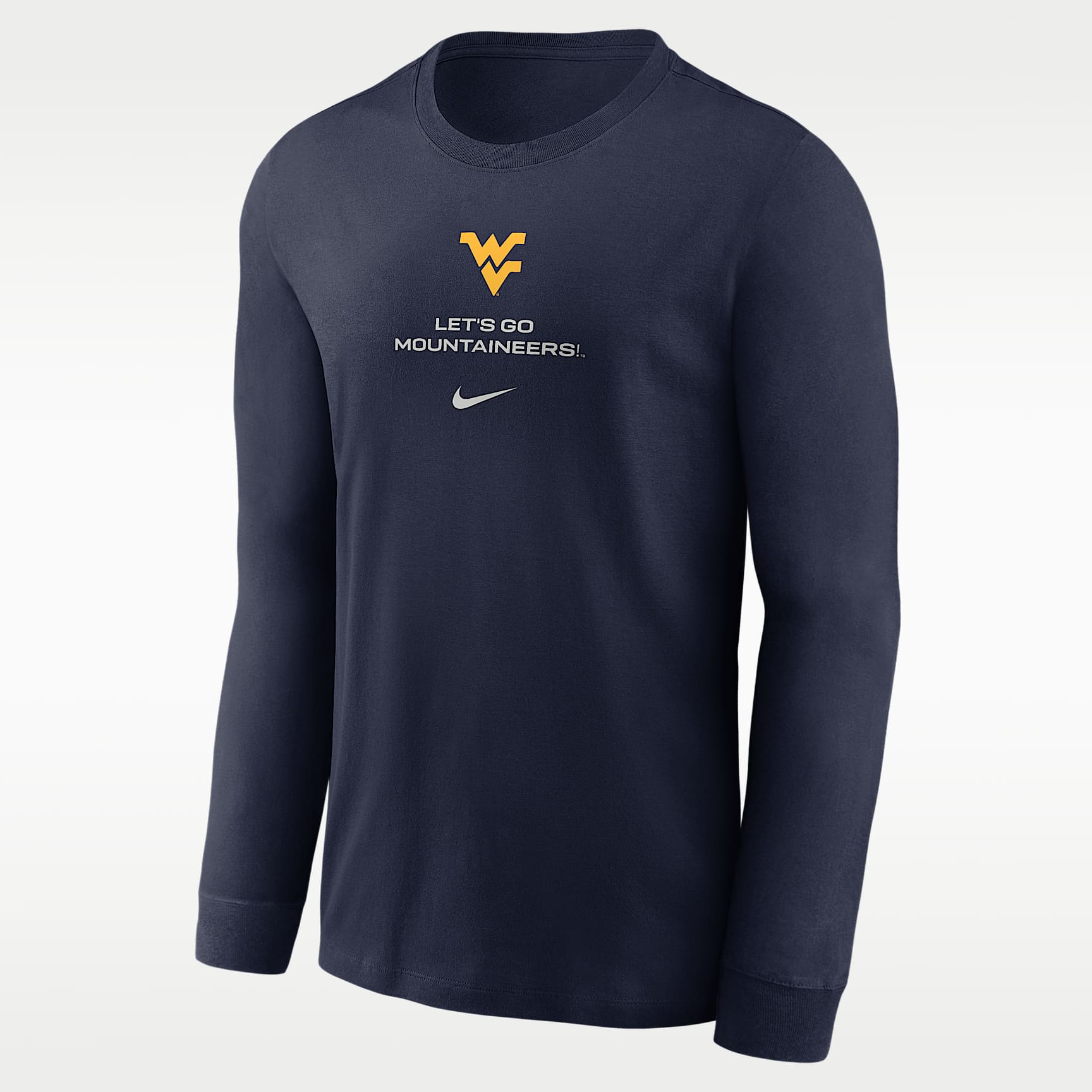 West Virginia Sideline Men's Nike Dri-FIT College Long-Sleeve T-Shirt