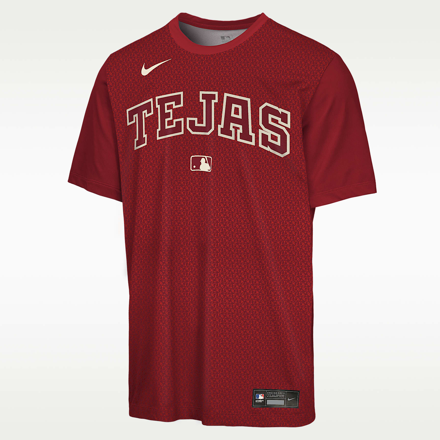 Texas Rangers Authentic Collection City Connect Veloctiy Big Kids' Nike Dri-FIT MLB T-Shirt