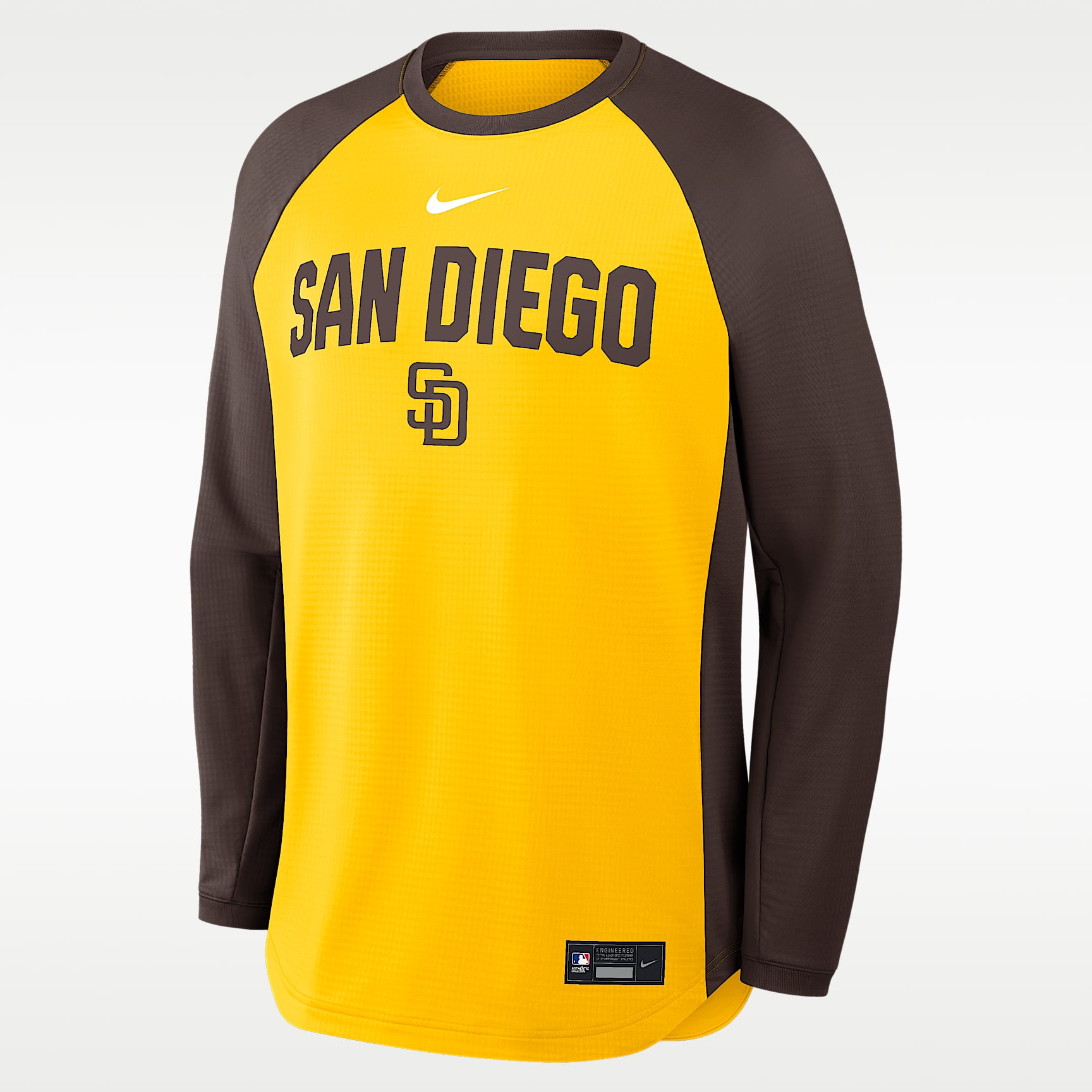 San Diego Padres Authentic Collection Men's Nike Dri-FIT Pullover Crew