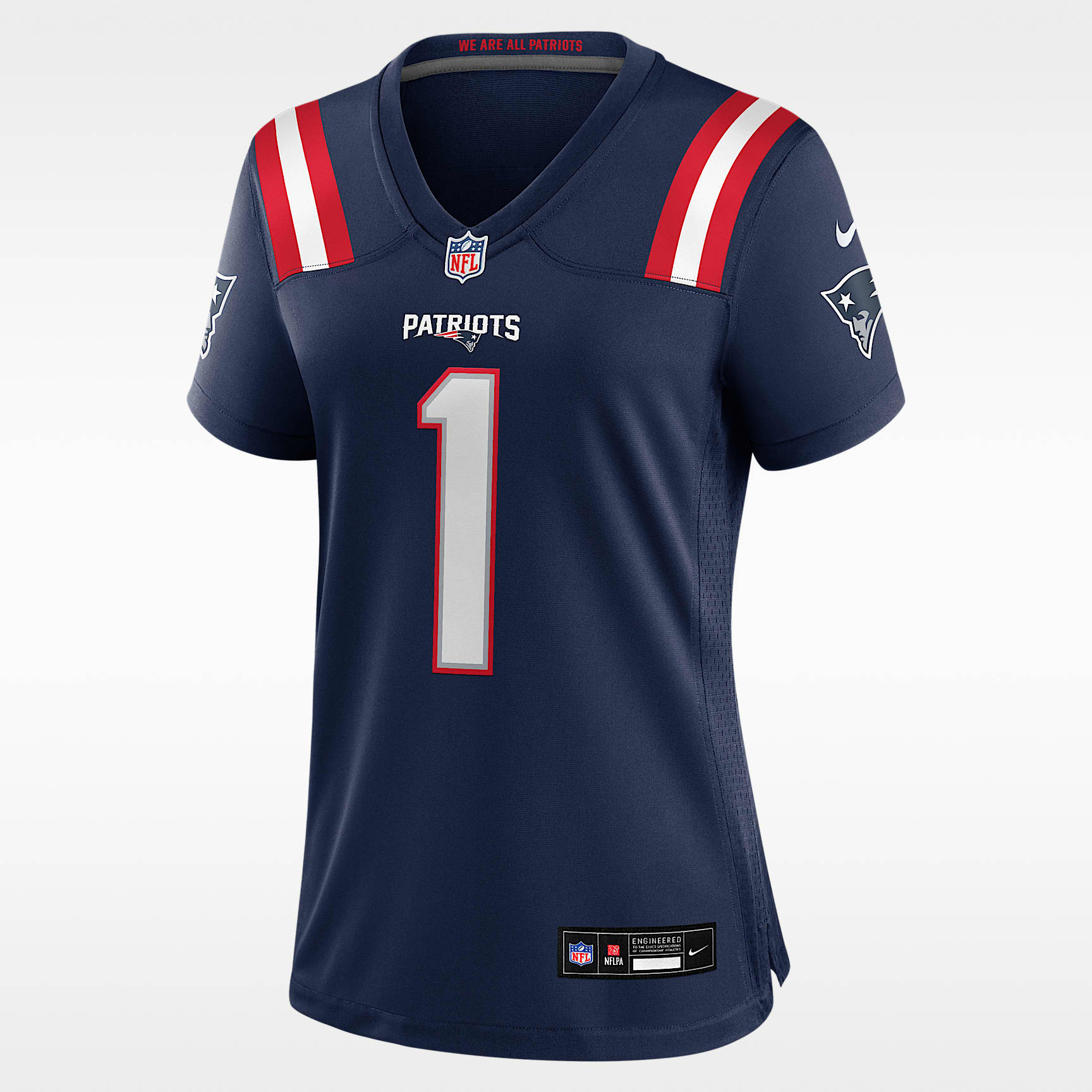 Jersey Nike de la NFL Game para mujer A.J. Brown New England Patriots