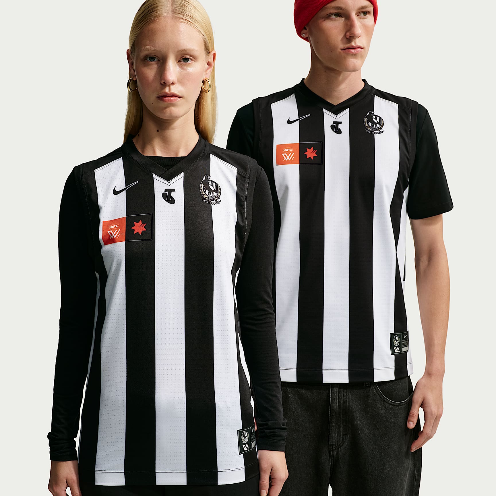 Collingwood F.C. AFLW 2026 Stadium Home Nike AFLW Replica Jersey