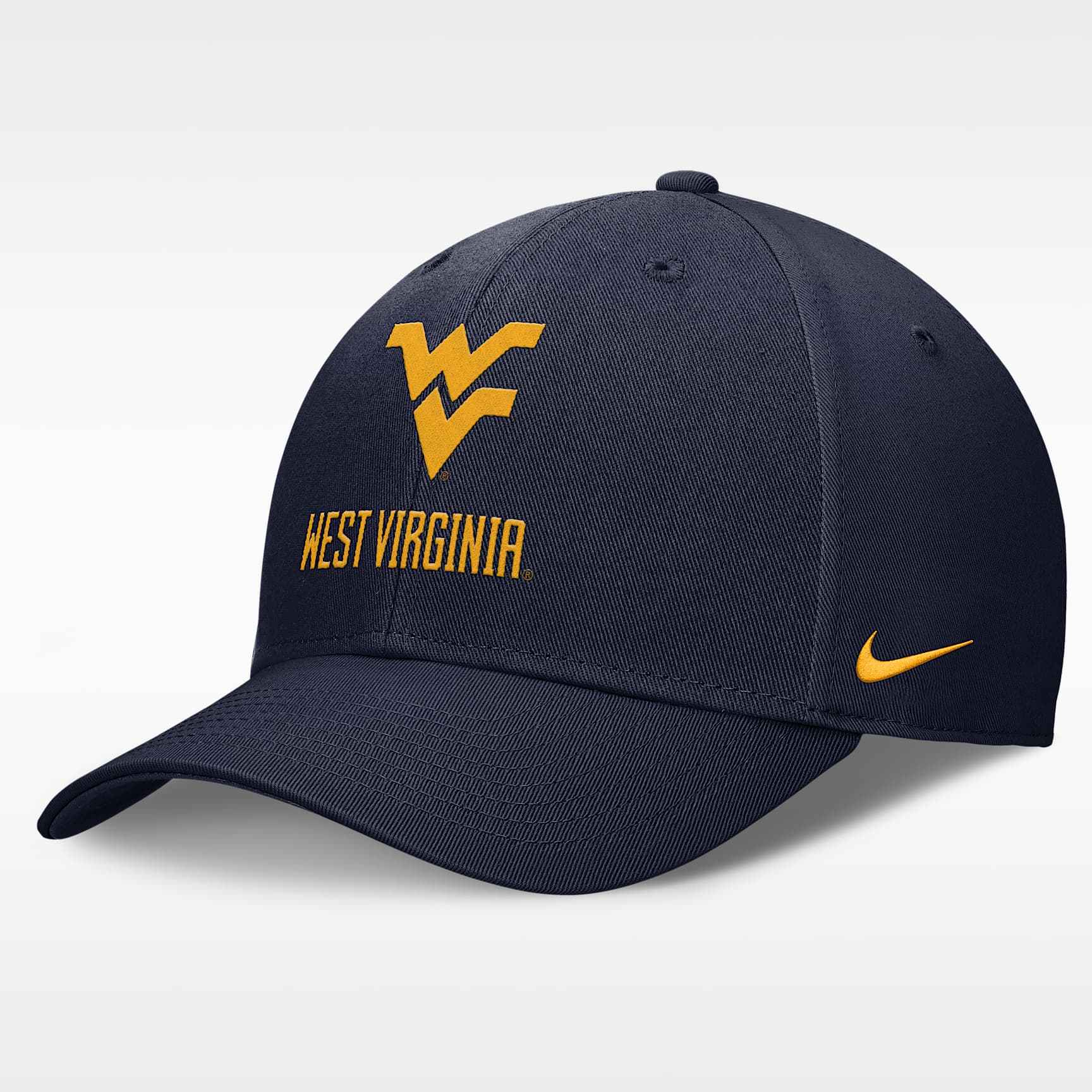 West Virginia Campus Club Men's Nike College Adjustable Hat