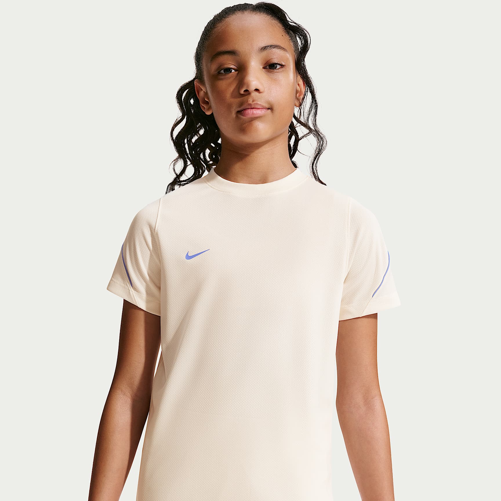 Kortärmad fotbollströja Nike Strike Dri-FIT för ungdom