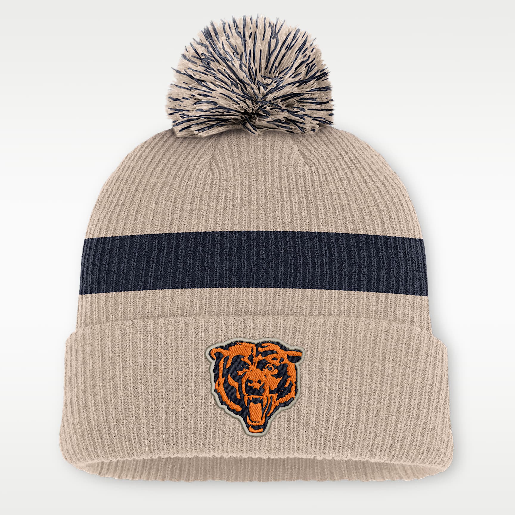 Chicago Bears Rewind Peak Men's Nike NFL Cuffed Pom Beanie