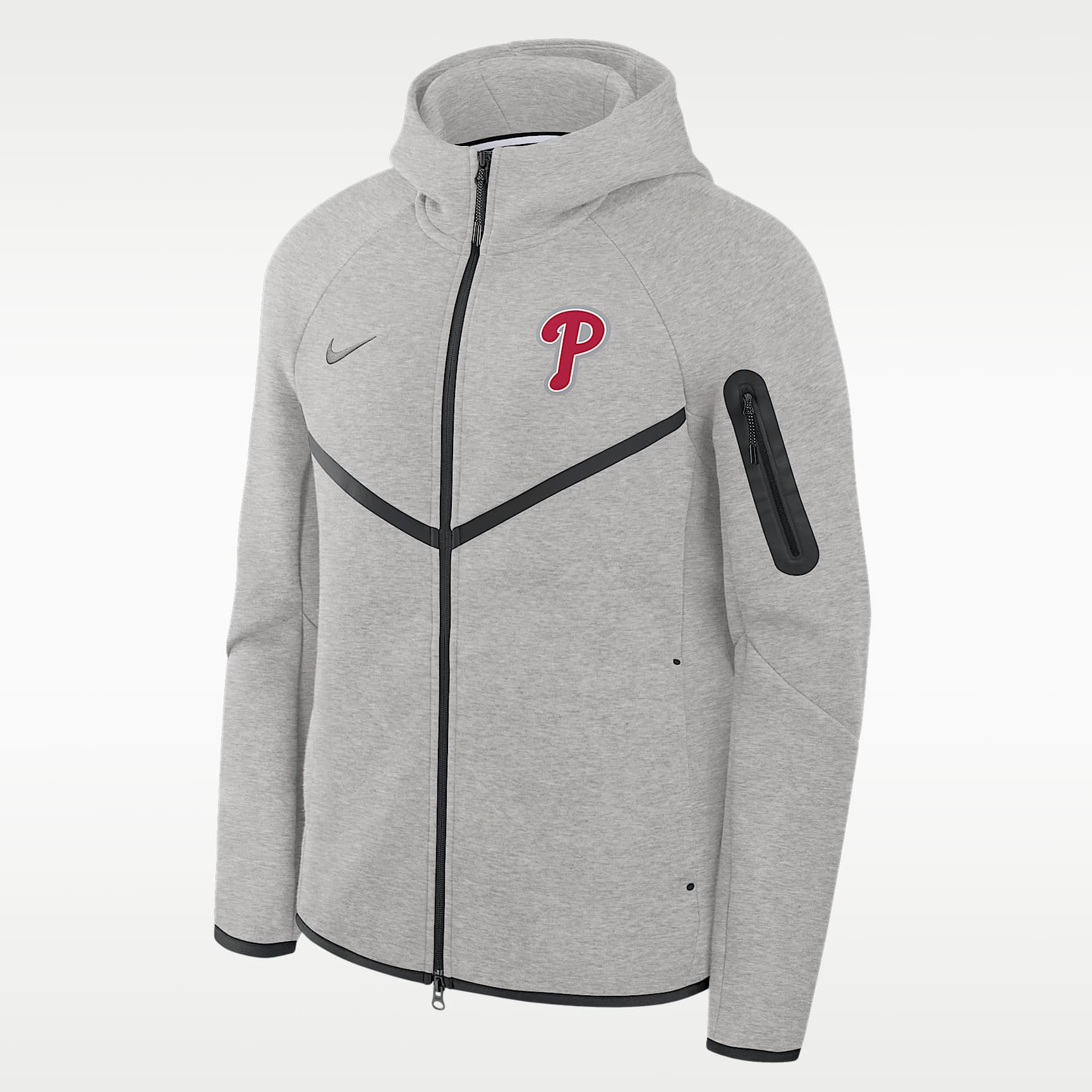 Philadelphia Phillies Tech Fleece Windrunner Men's Nike MLB Full-Zip Hooded Jacket