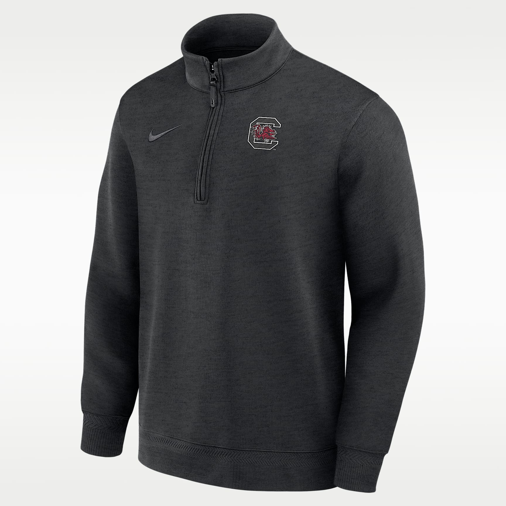 Playera universitaria Nike Dri-FIT de medio cierre para hombre de los South Carolina Gamecocks