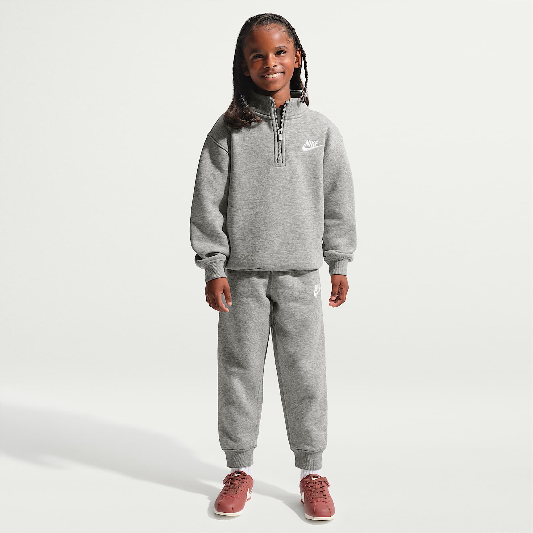 Nike Club Little Kids' Fleece 2-Piece Quarter-Zip Set