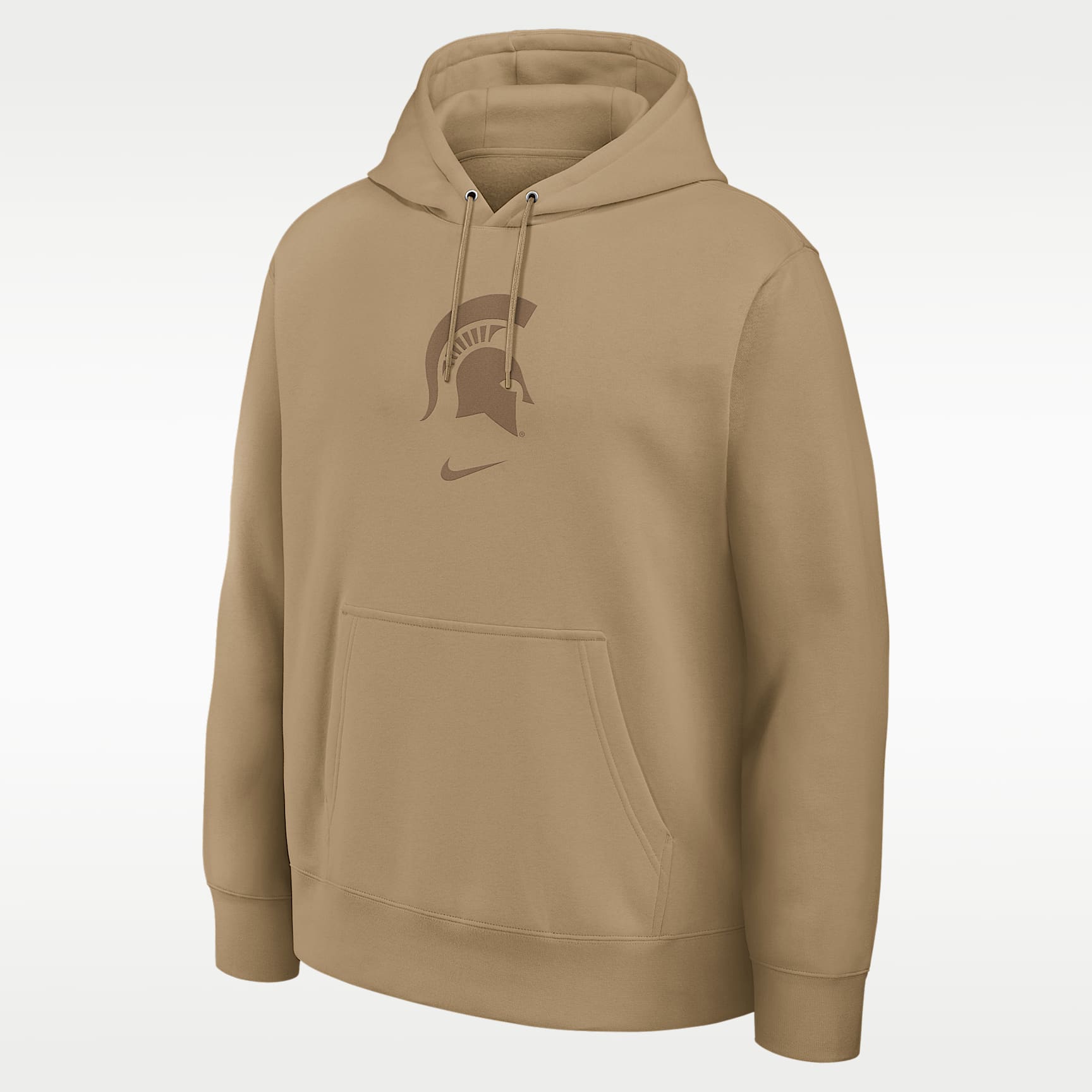 Sudadera con gorro sin cierre universitaria Nike para hombre Michigan State Washed Club
