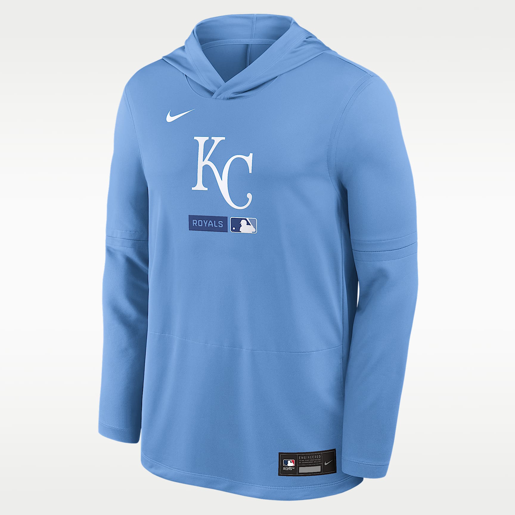 Kansas City Royals Authentic Collection Men's Nike Dri-FIT MLB Long-Sleeve Hooded Top