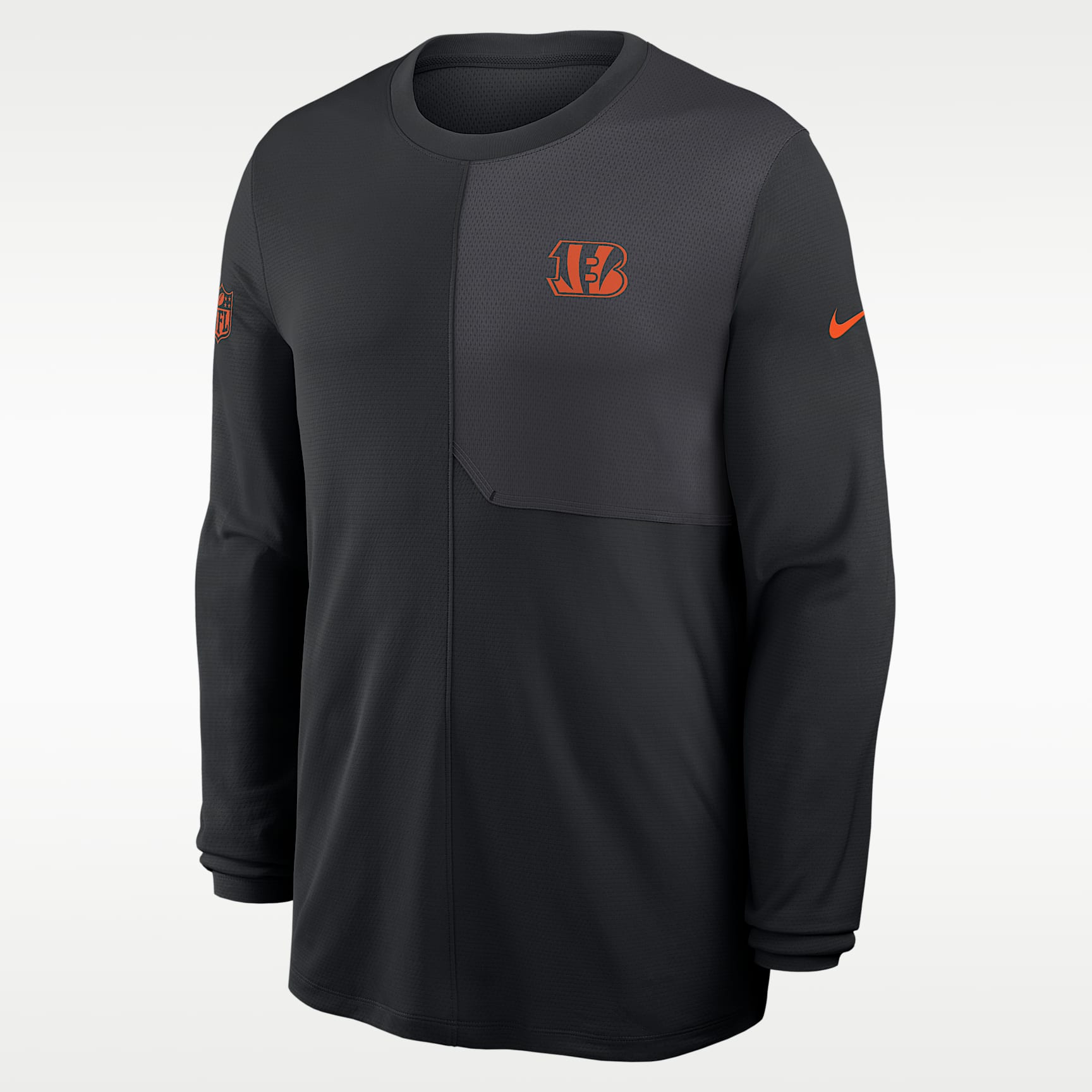 Cincinnati Bengals Sideline Coach Men's Nike Dri-FIT NFL Long-Sleeve Top