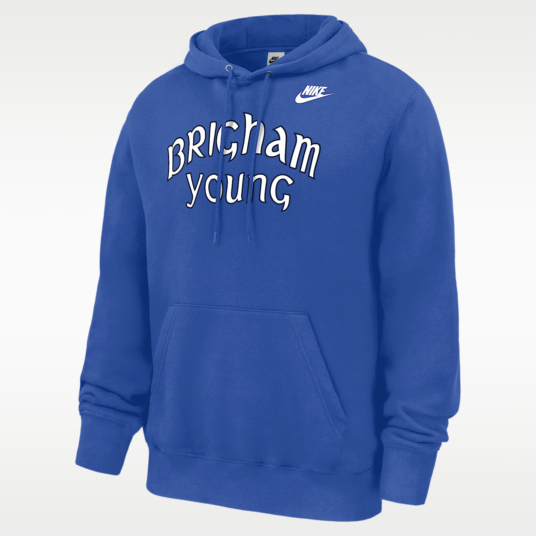 Sudadera con gorro sin cierre de futbol Nike de tejido Fleece para hombre BYU Cougars Club