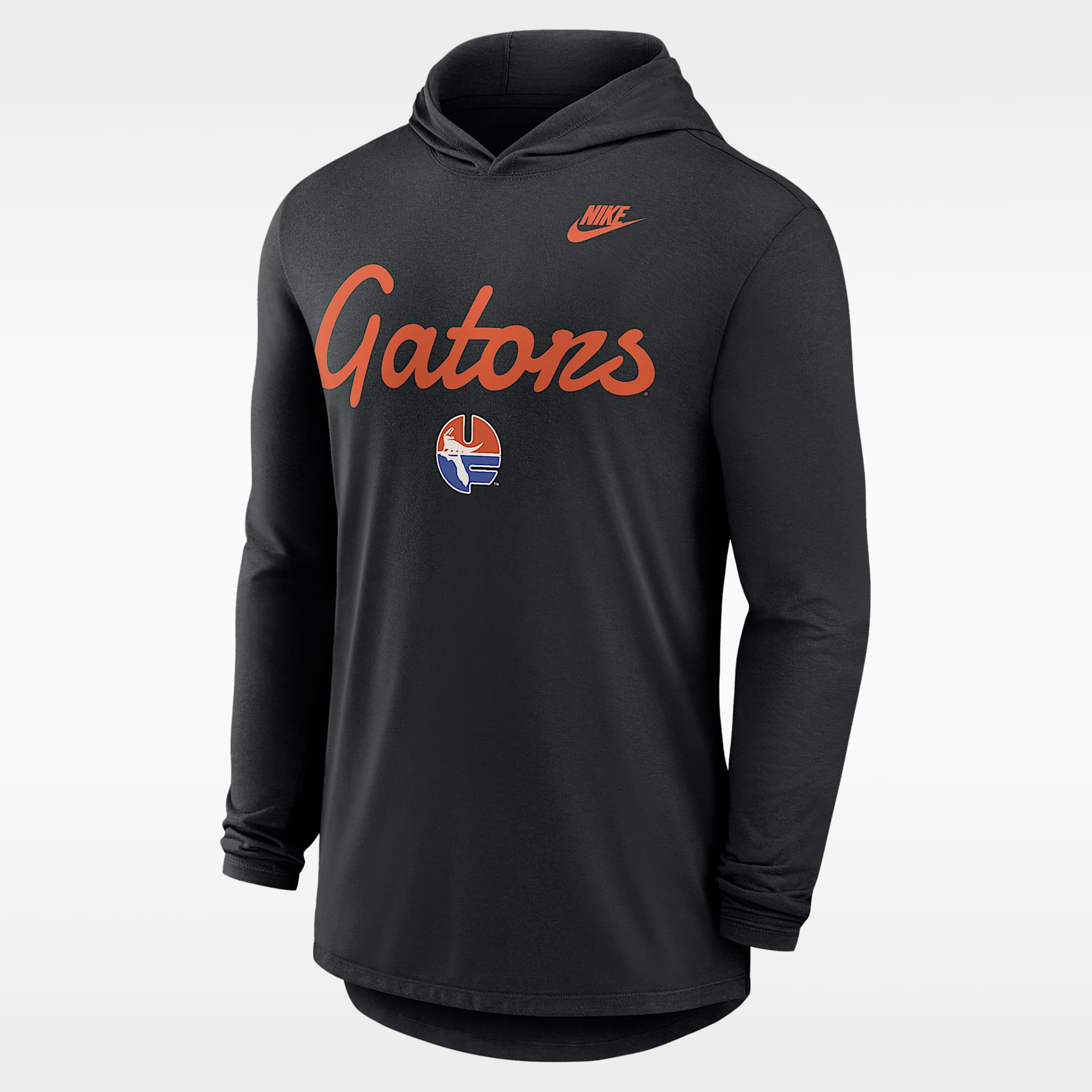 Playera de manga larga universitaria Nike Dri-FIT con gorro para hombre Florida Legacy