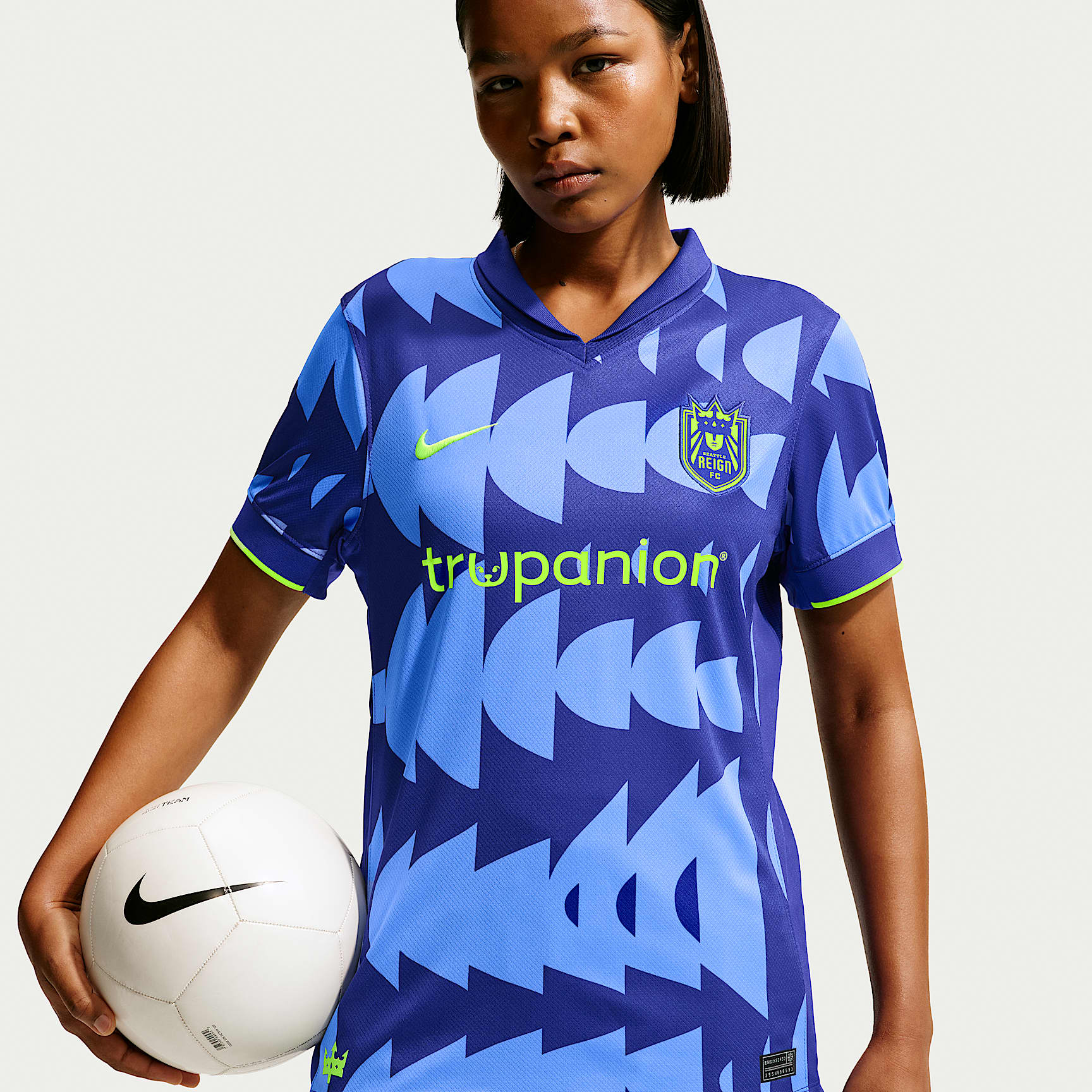 Jersey Nike Dri-FIT de la NWSL Replica para mujer Seattle Reign FC Stadium Away