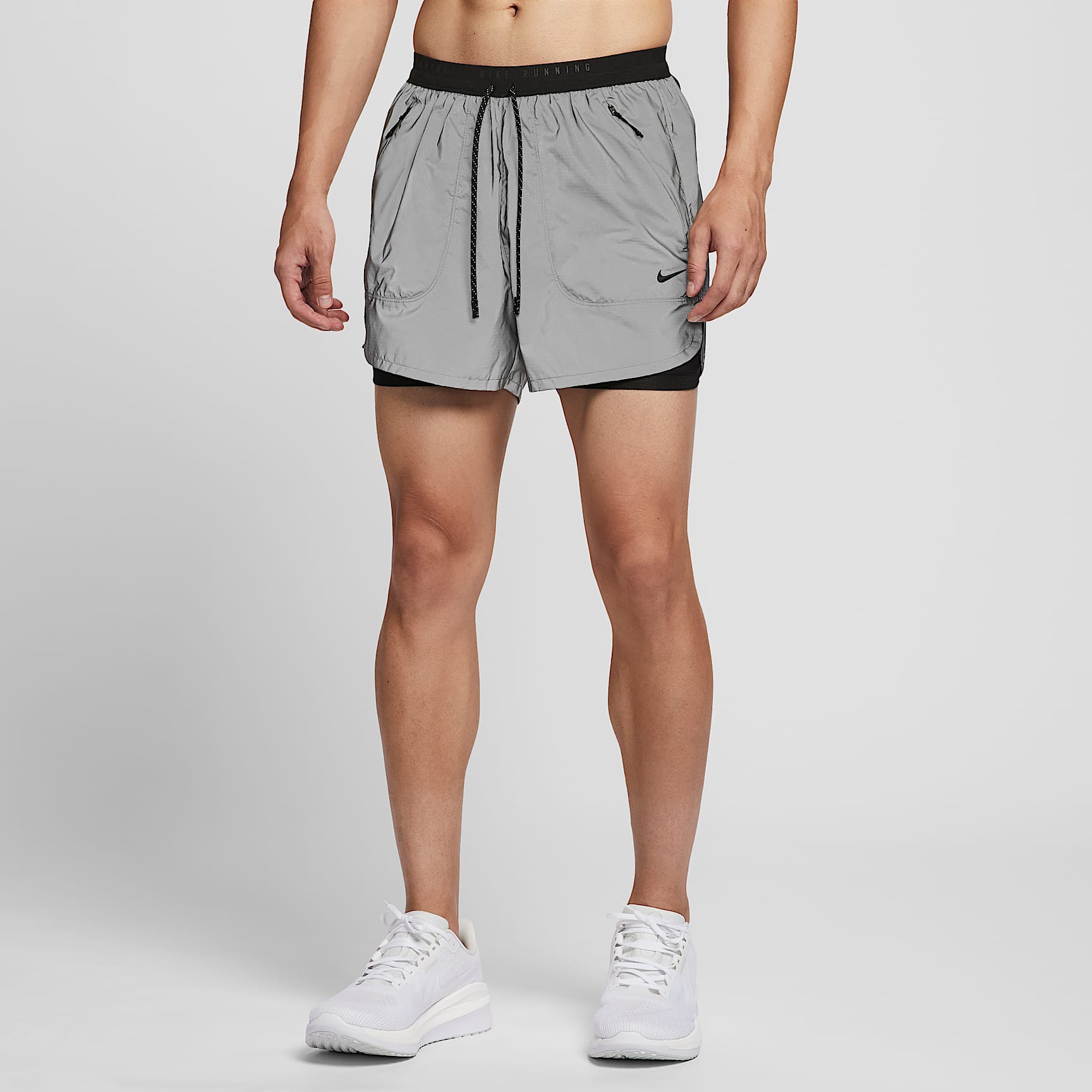 ナイキ メンズ 10cm 2イン1 リフレクティブ (再帰反射) デザイン ランニングショートパンツ