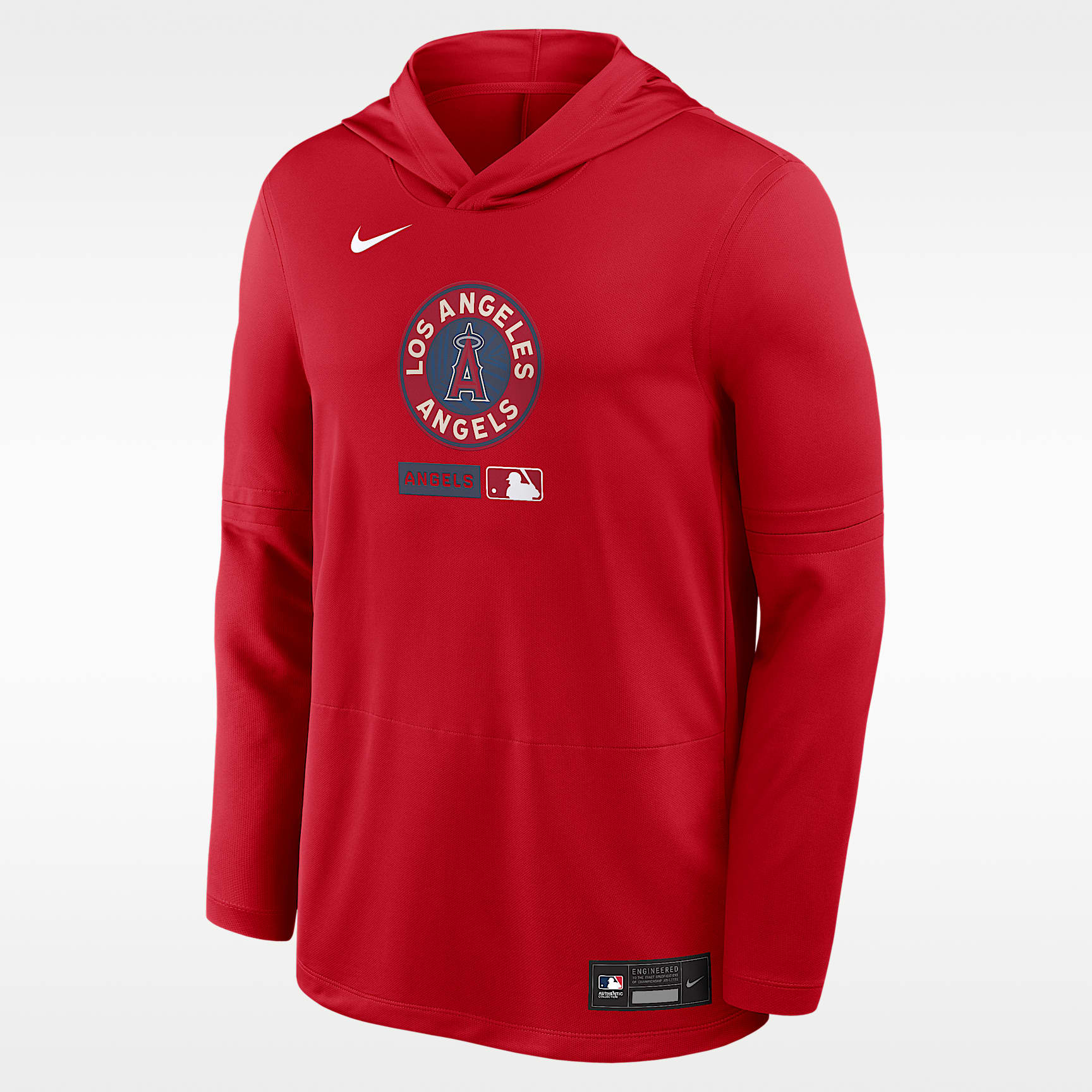 Los Angeles Angels City Connect Men's Nike Dri-FIT MLB Long-Sleeve Hooded Top