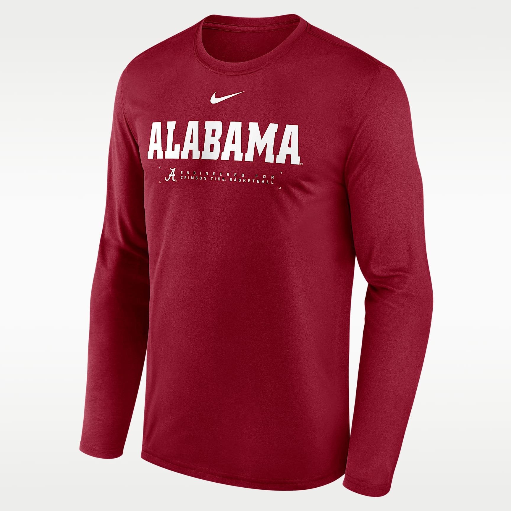 Alabama Courtside Basketball Shootaround Legend Men's Nike Dri-FIT College Long-Sleeve T-Shirt