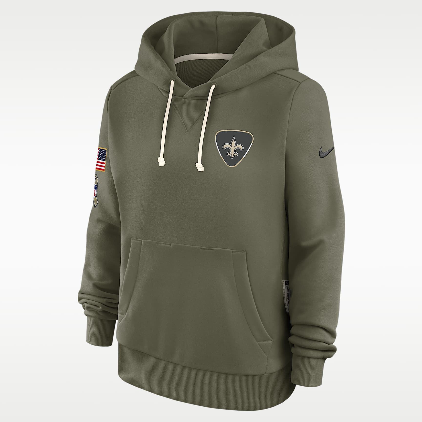 New Orleans Saints Salute to Service Sideline Women's Nike Dri-FIT NFL Pullover Hoodie