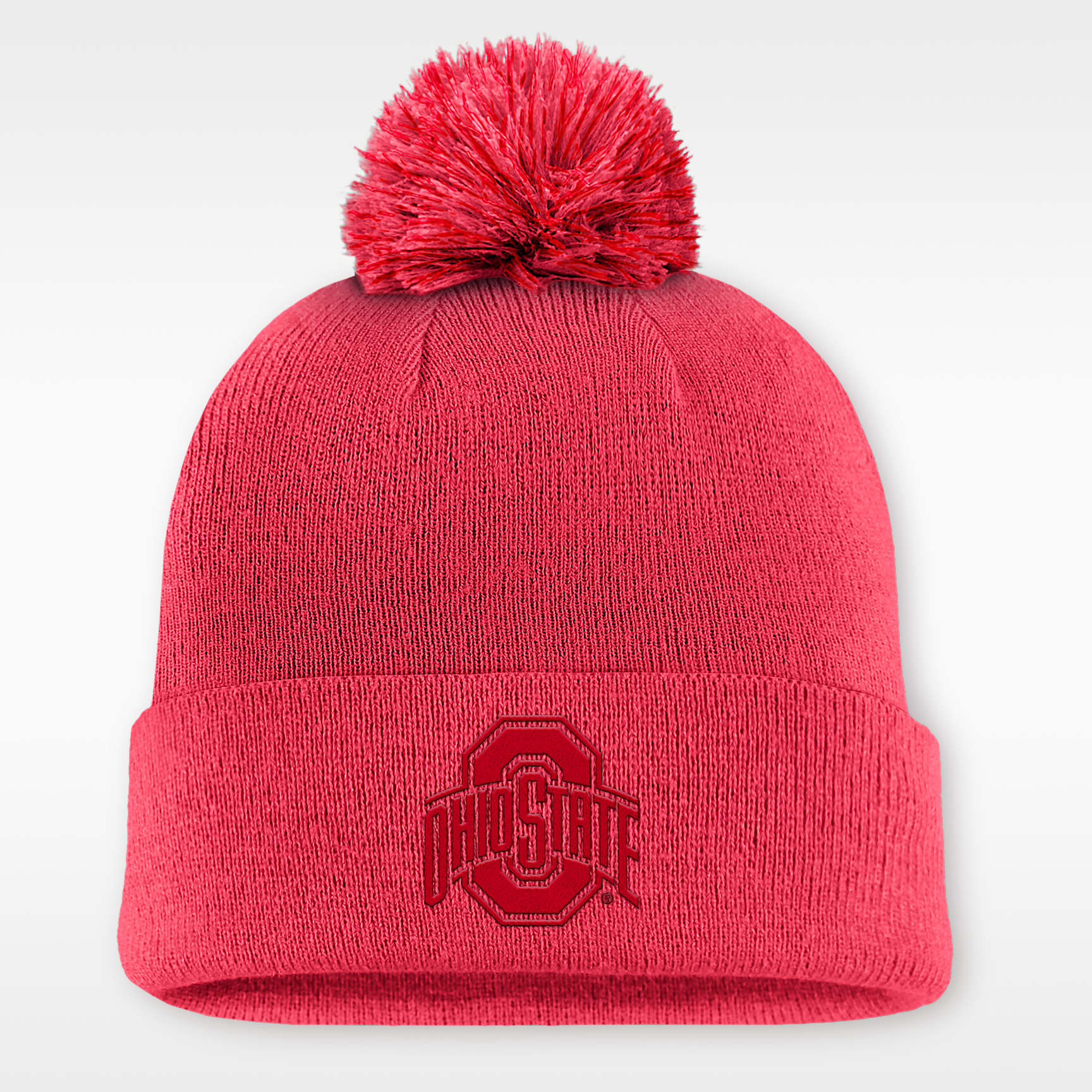Ohio State Primetime Campus Toned Men's Nike College Cuffed Pom Beanie