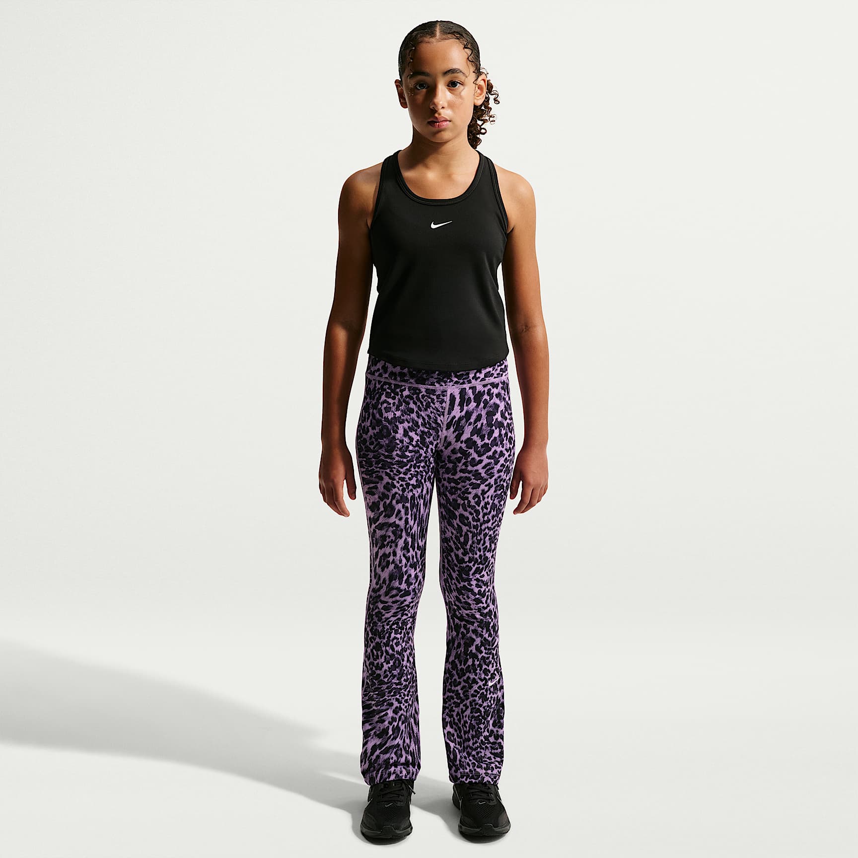 Nike One Dri-FIT-leggings med svaj til større børn (piger)