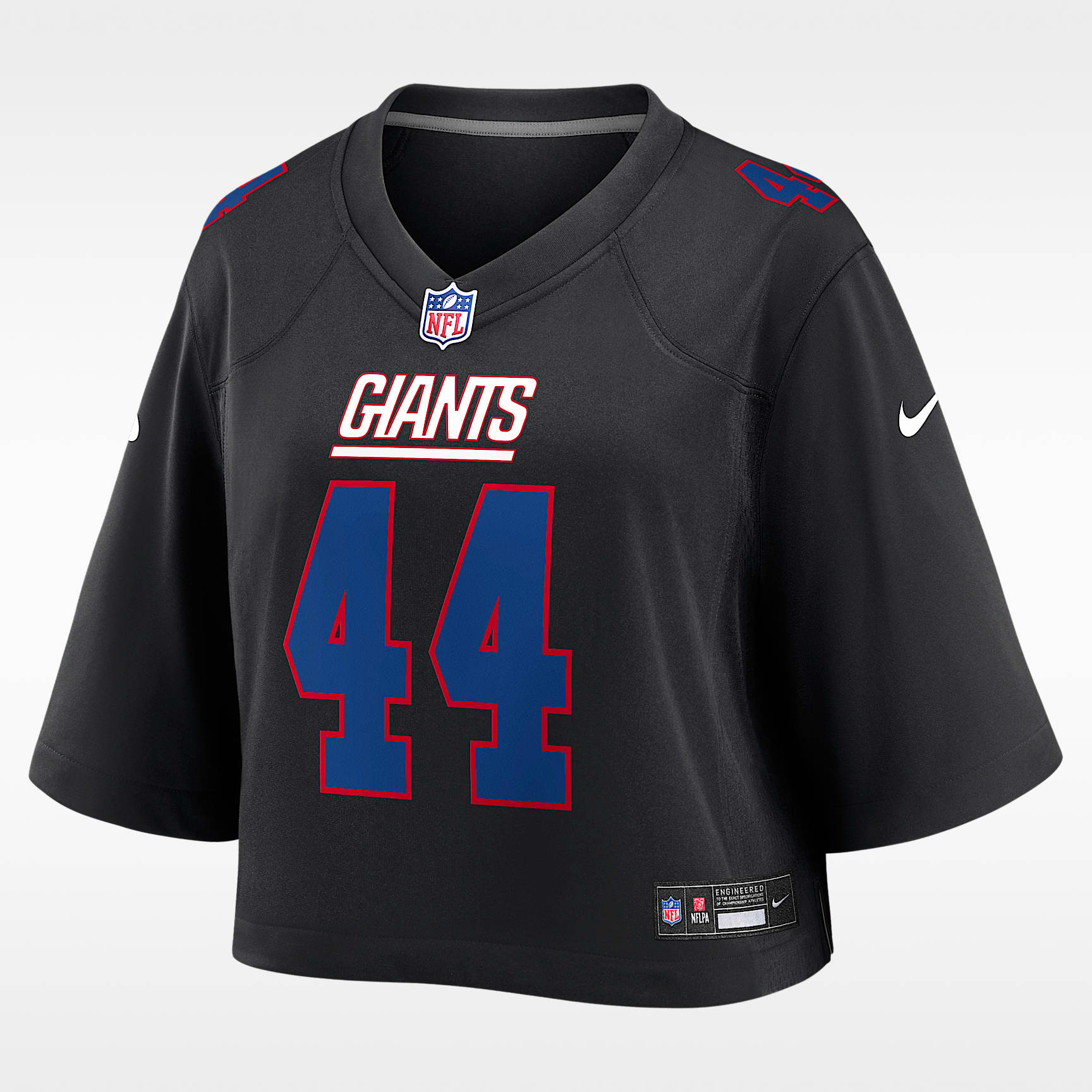 Cam Skattebo New York Giants Women's Nike NFL Cropped Tundra Game Jersey