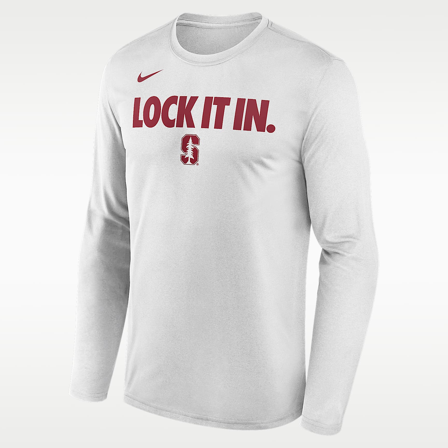 Stanford 2026 On-Court Bench Men's Nike Dri-FIT College Long-Sleeve T-Shirt