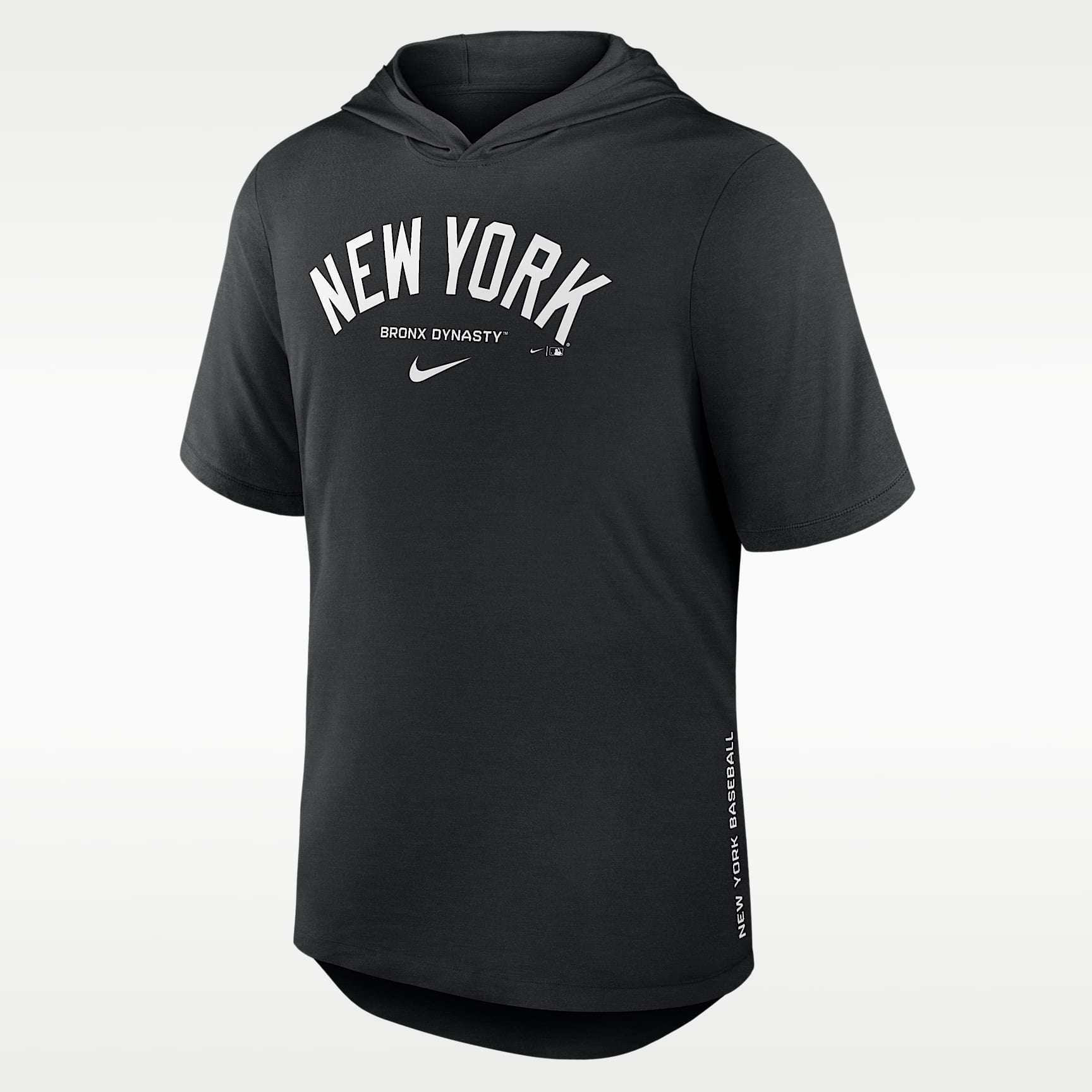 New York Yankees Arched Wordmark Men's Nike Dri-FIT MLB Hooded T-Shirt