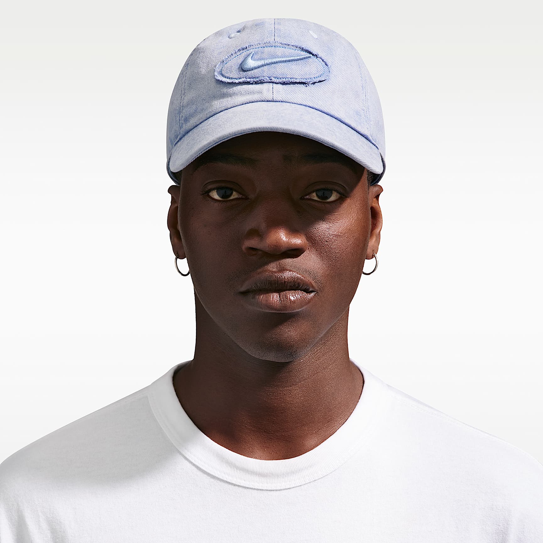 Casquette souple en denim à écusson Nike Club