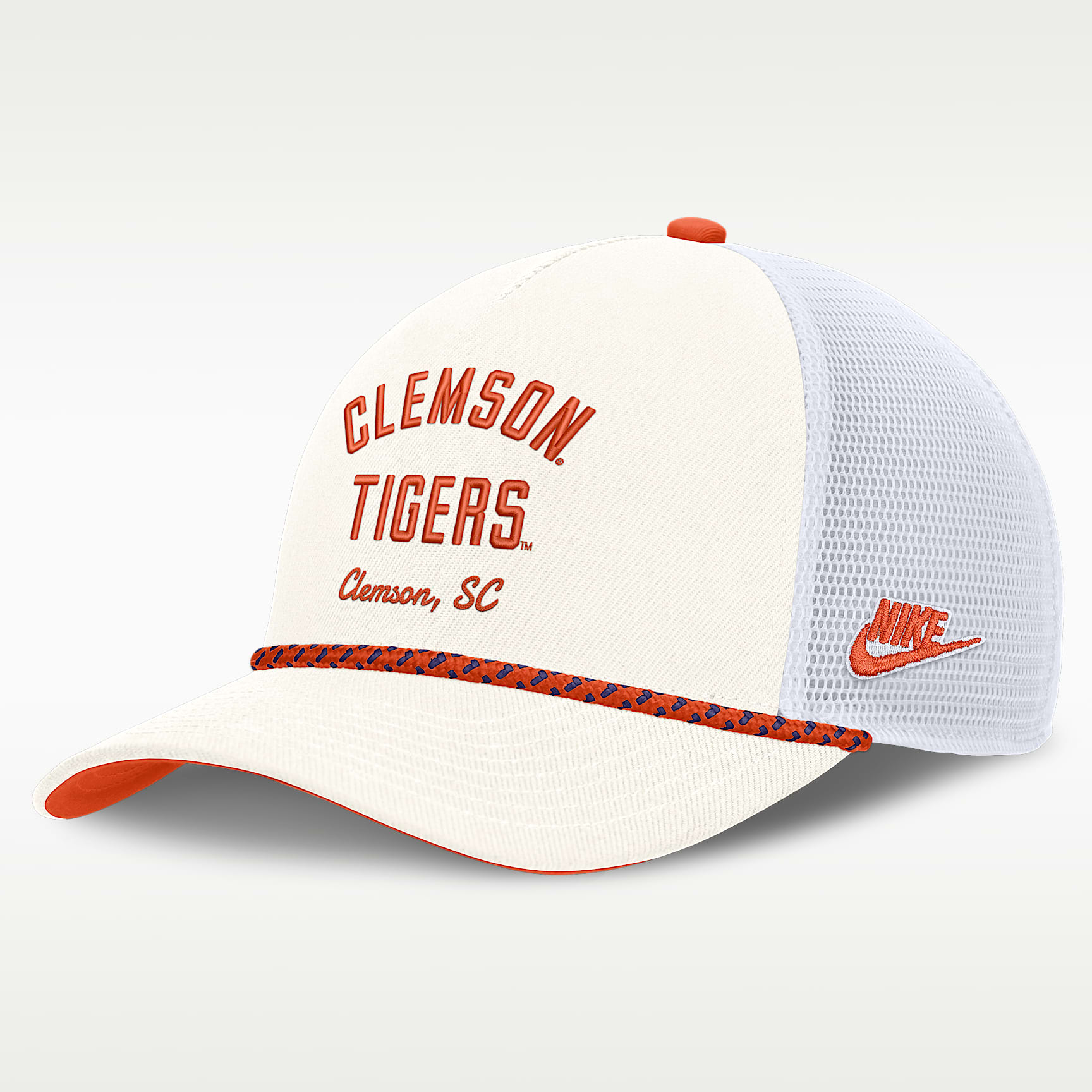 Clemson Denim Men's Nike College Trucker Adjustable Hat