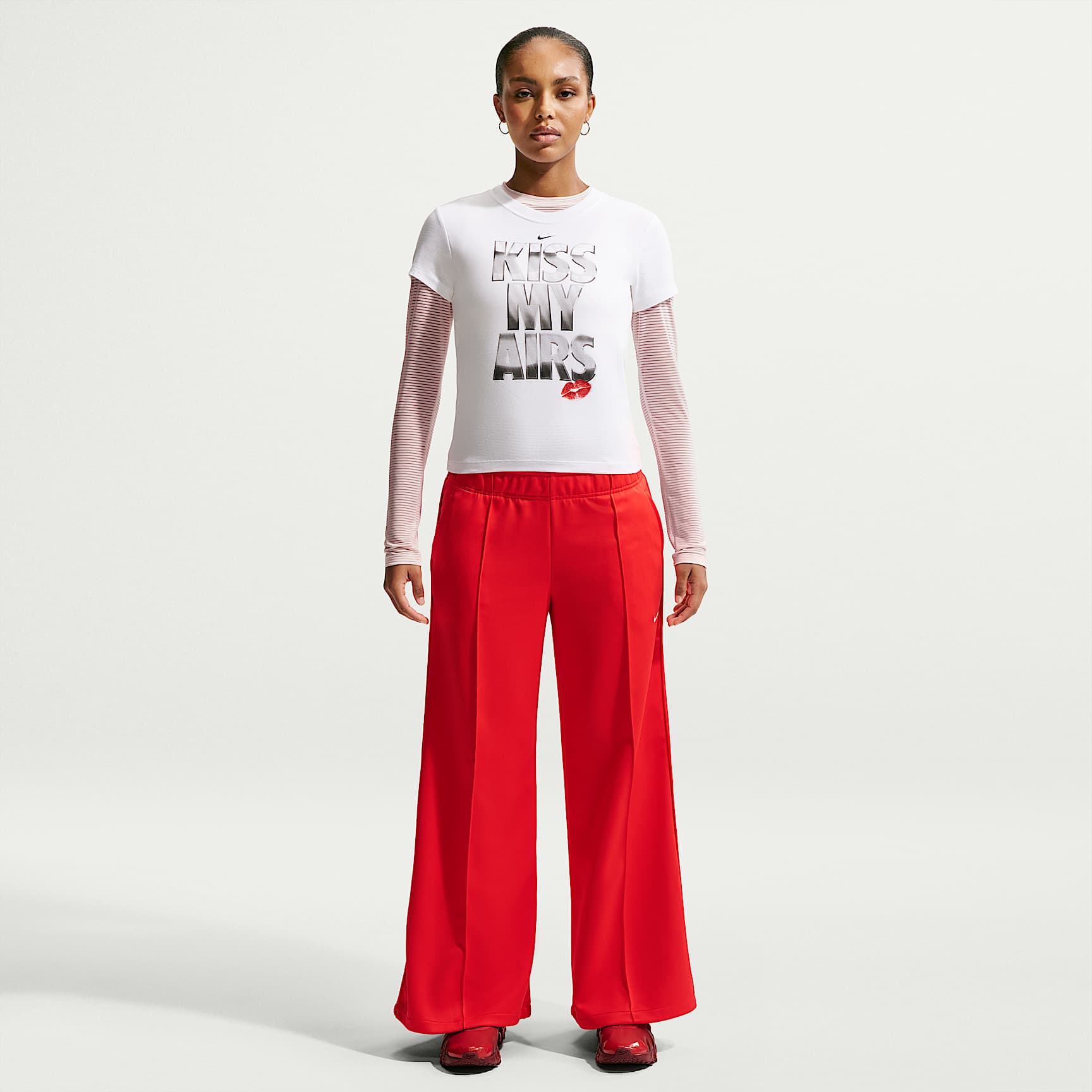 Nike Sportswear Women's Mid-Rise Wide-Leg Track Pants